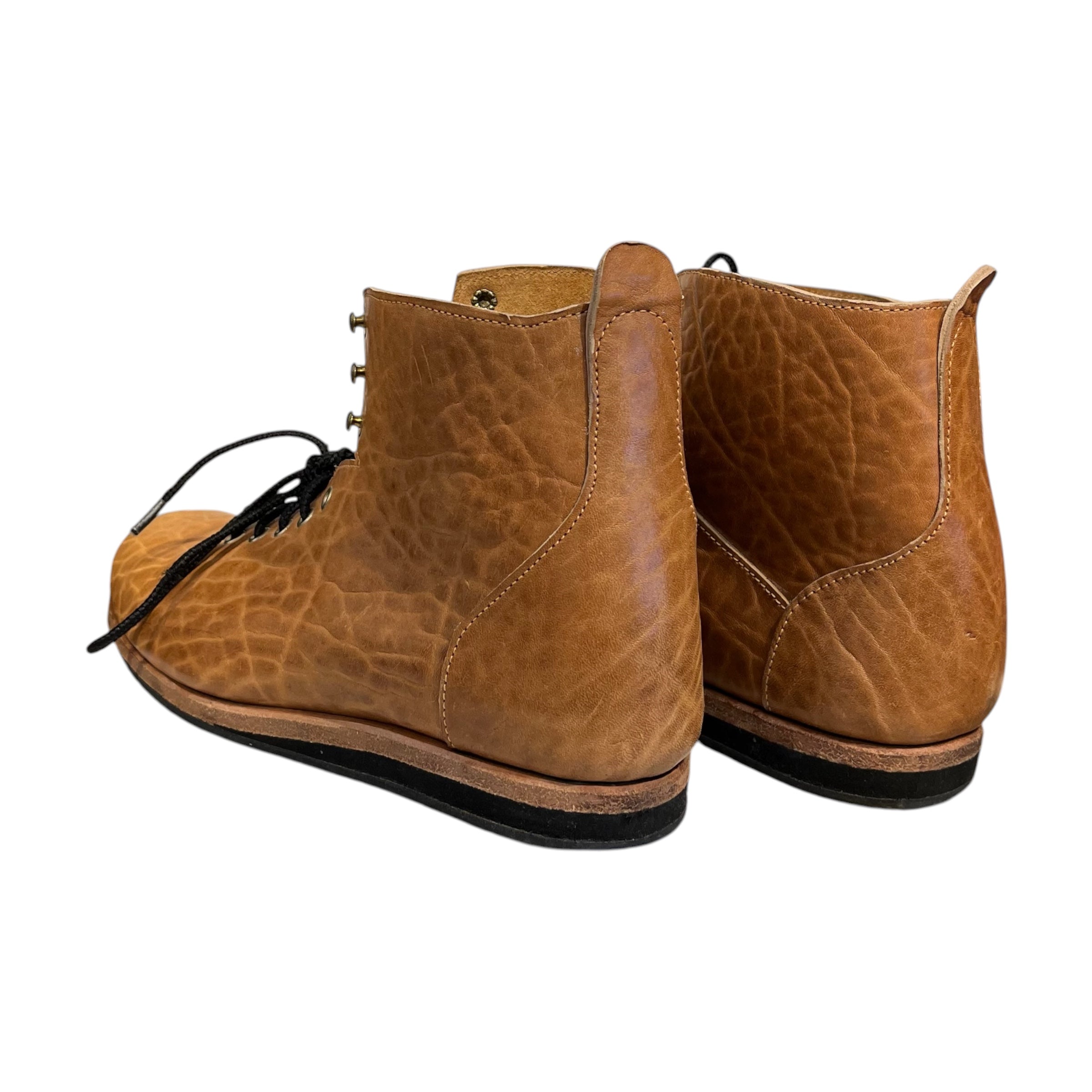 Handmade/Lace Up Boots/US 8/Leather/CML/Custom Ankle Boots view 2