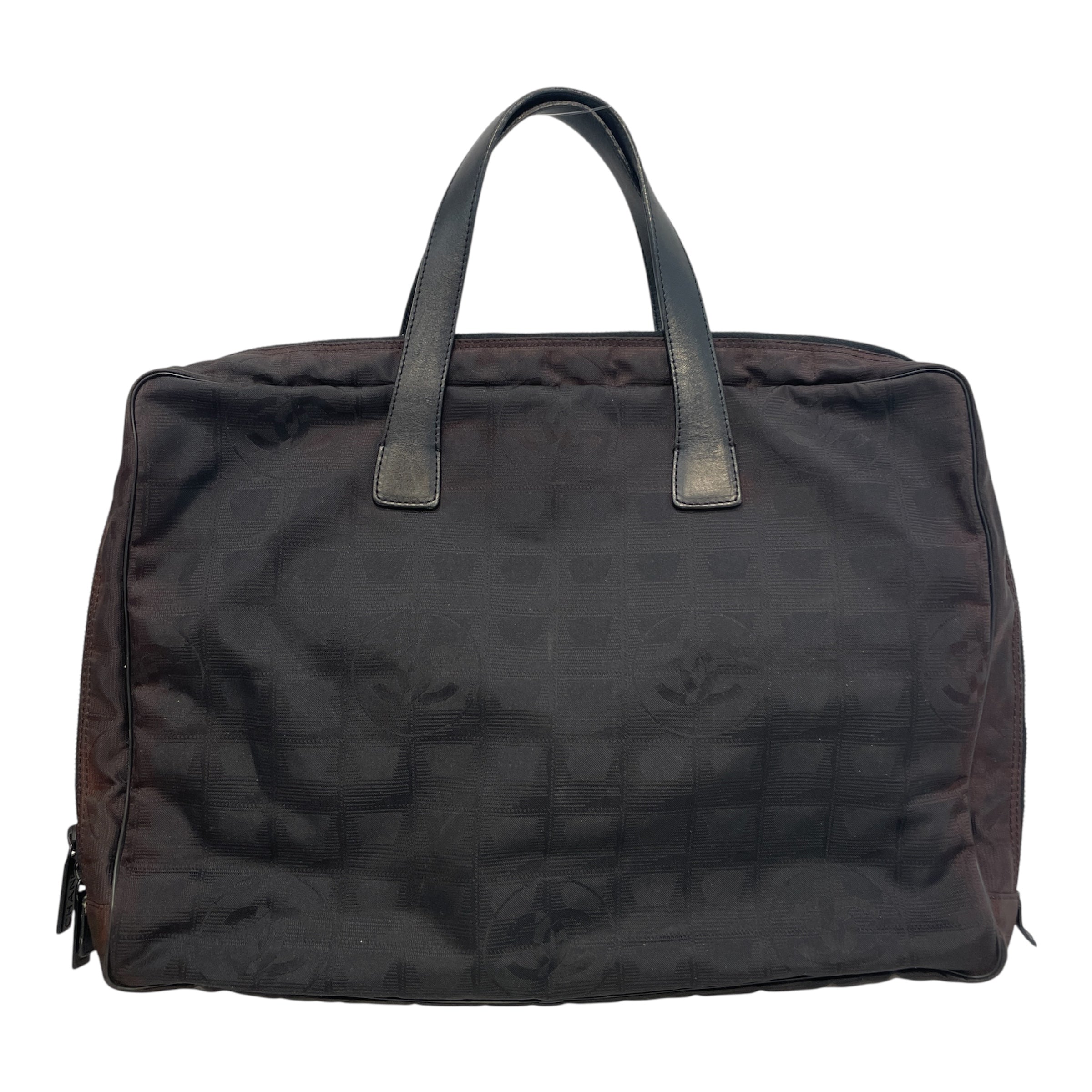 CHANEL/Tote Bag/All Over Print/Nylon/BLK/Travel Line Document Tote Bag view 1
