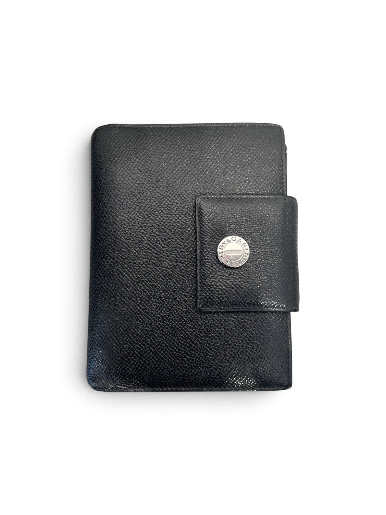 BVLGARI/Planner Cover/Leather/BLK/M's/unisex/planner view 1