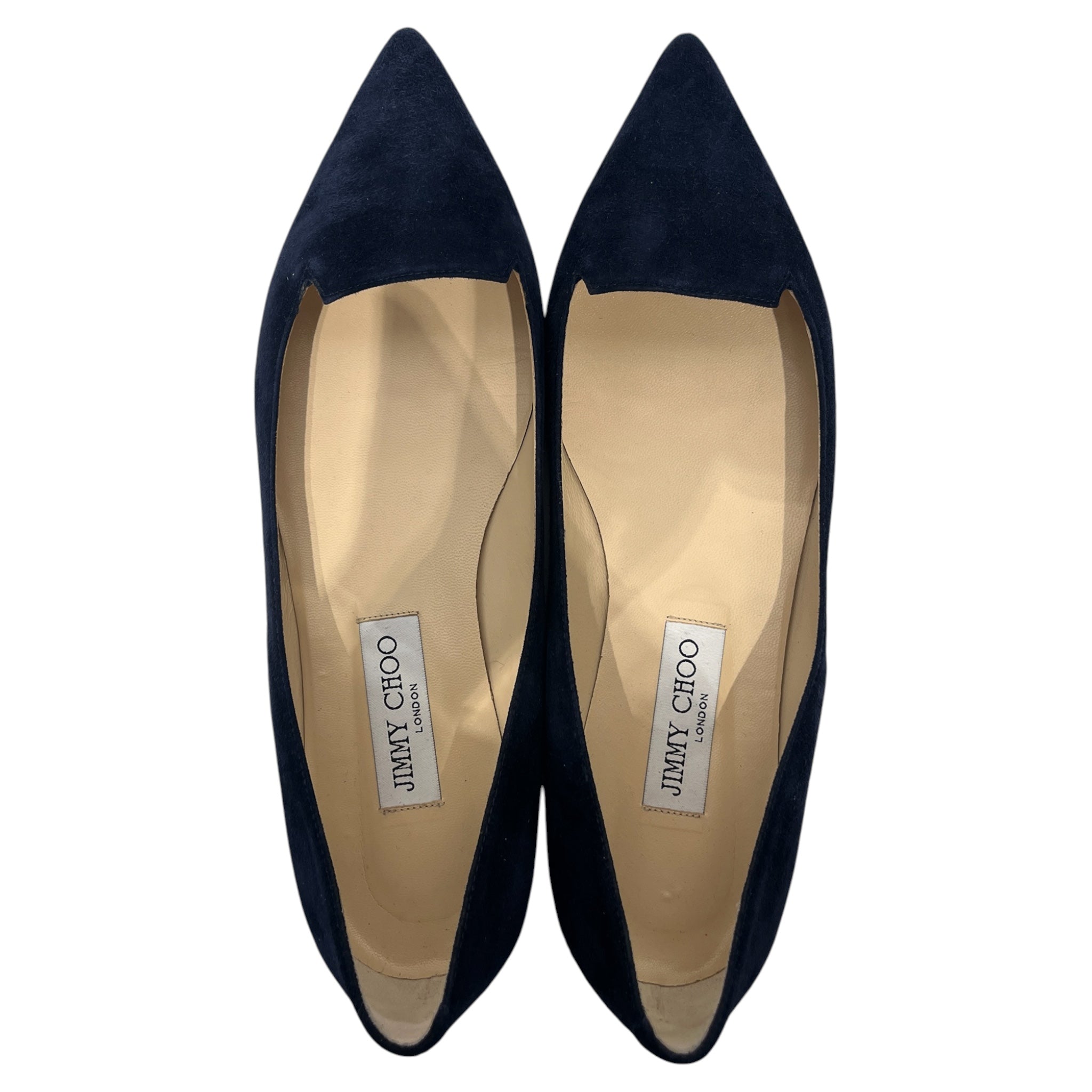 JIMMY CHOO/Flat Shoes/EU 40/Suede/NVY/POINT SHOE/ FLAT view 3