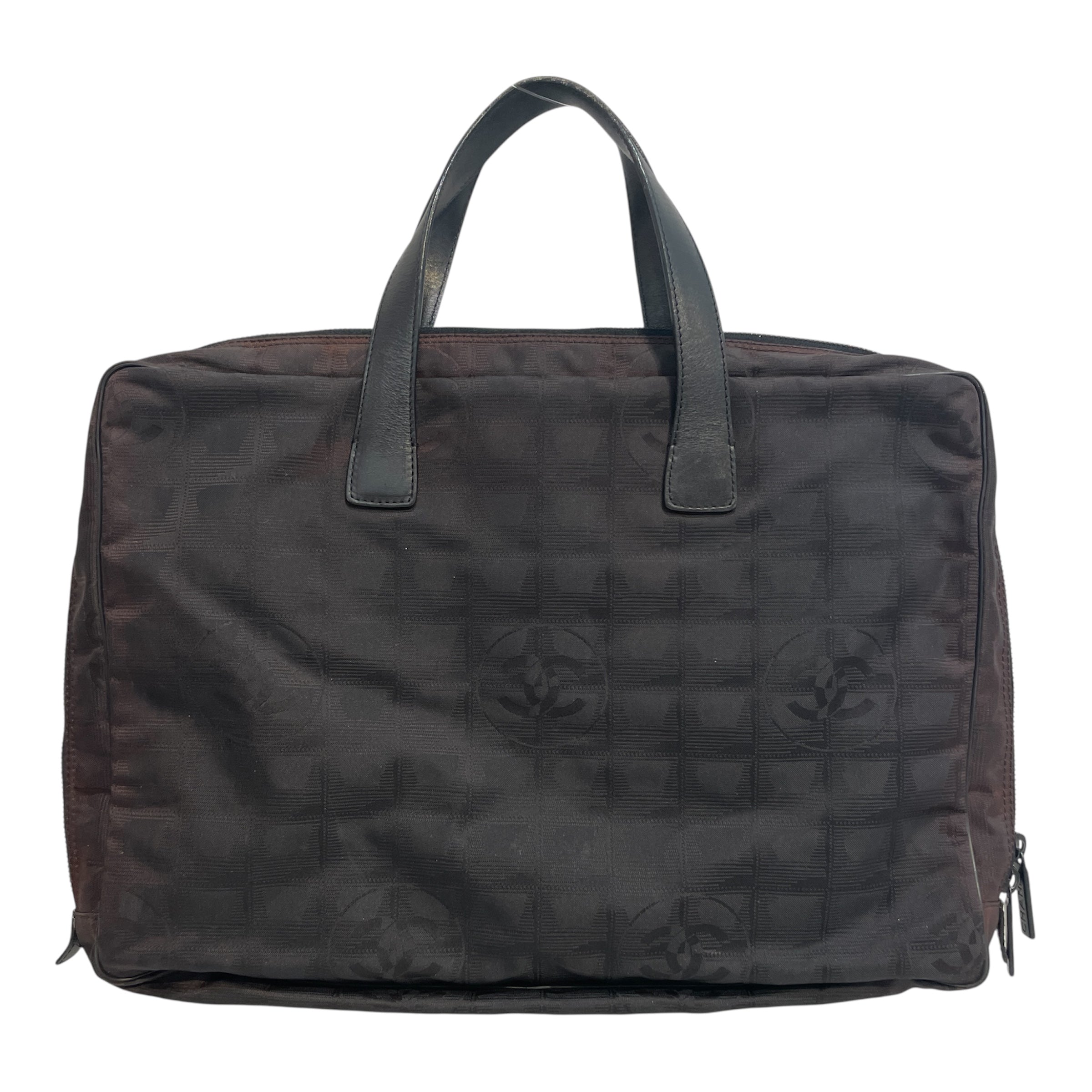 CHANEL/Tote Bag/All Over Print/Nylon/BLK/Travel Line Document Tote Bag view 4
