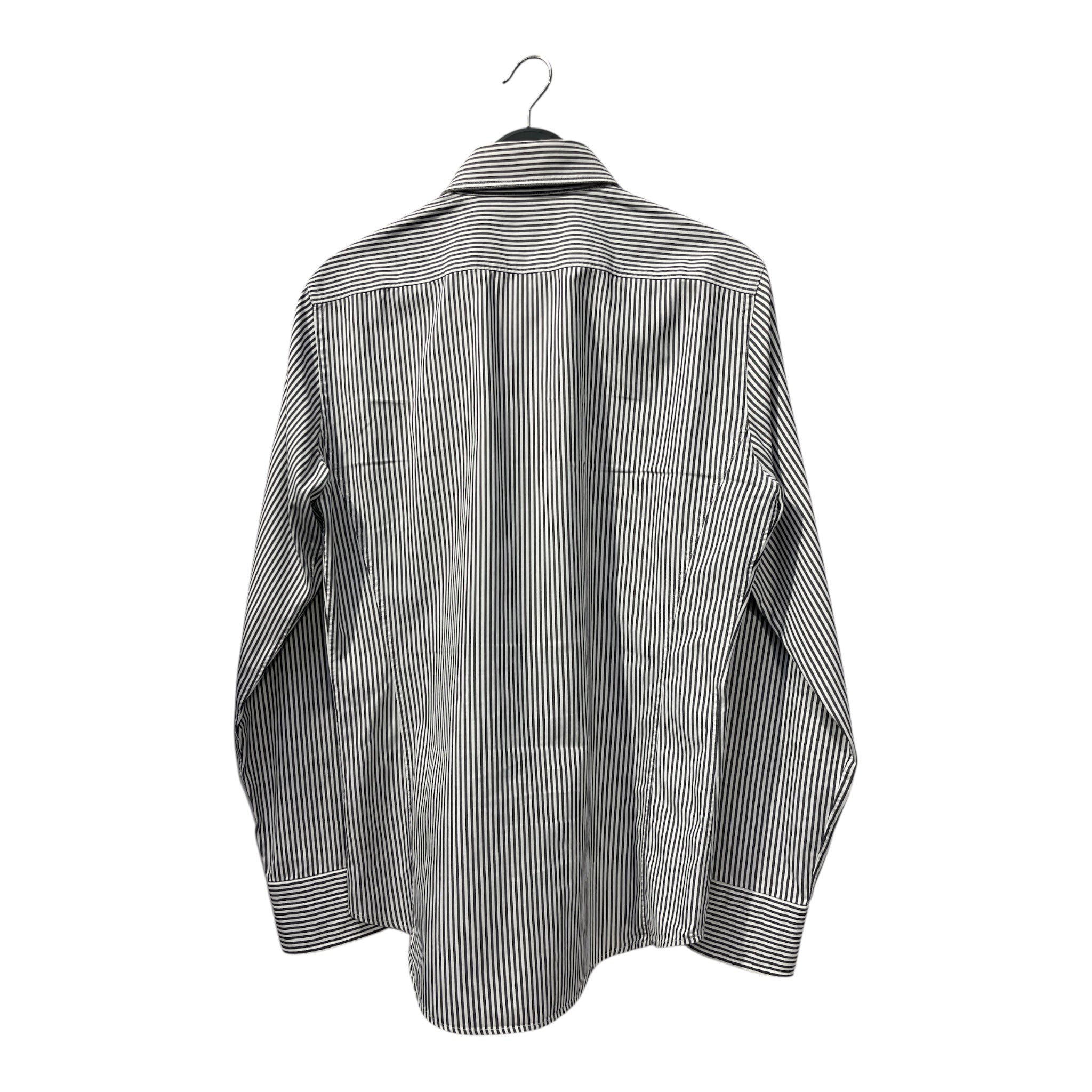 TOM FORD/Polo Shirt/L/Cotton/GRY/Stripe/42/16.5 view 2