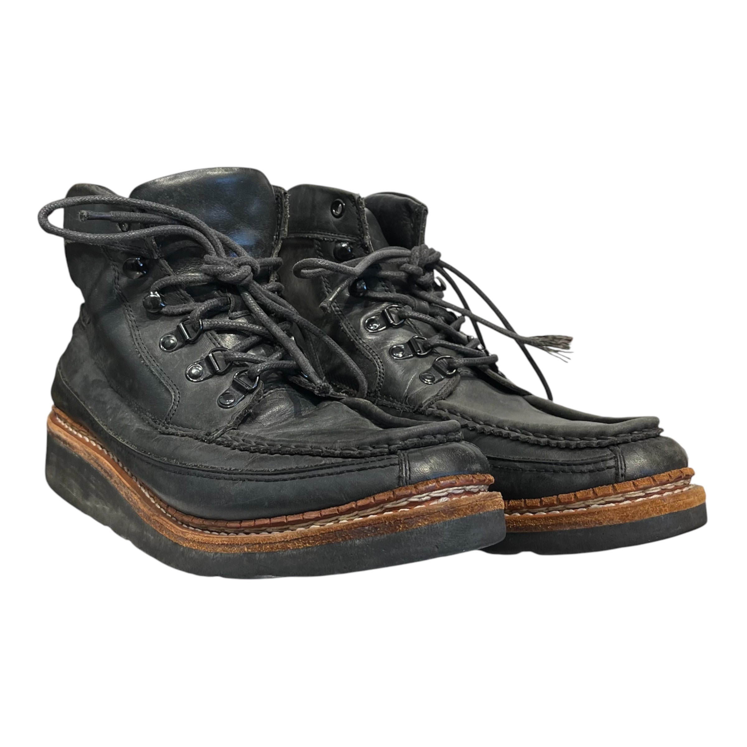 whoop'-de-doo'/Hi-Sneakers/Leather/BLK/jp brand view 1