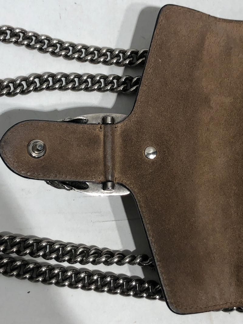GUCCI/Cross Body Bag/All Over Print/Leather/KHK/DIONYSUS