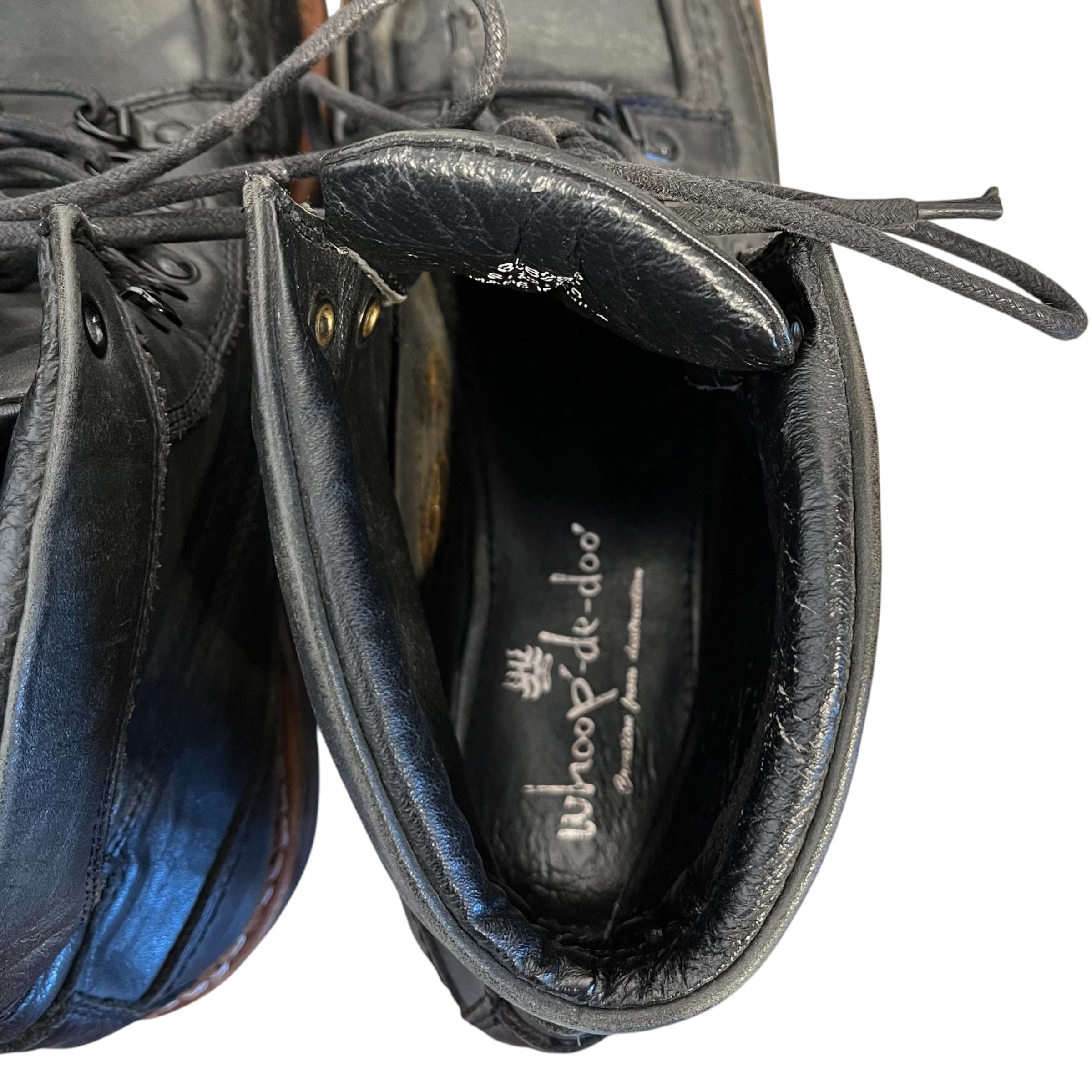 whoop'-de-doo'/Hi-Sneakers/Leather/BLK/jp brand view 3