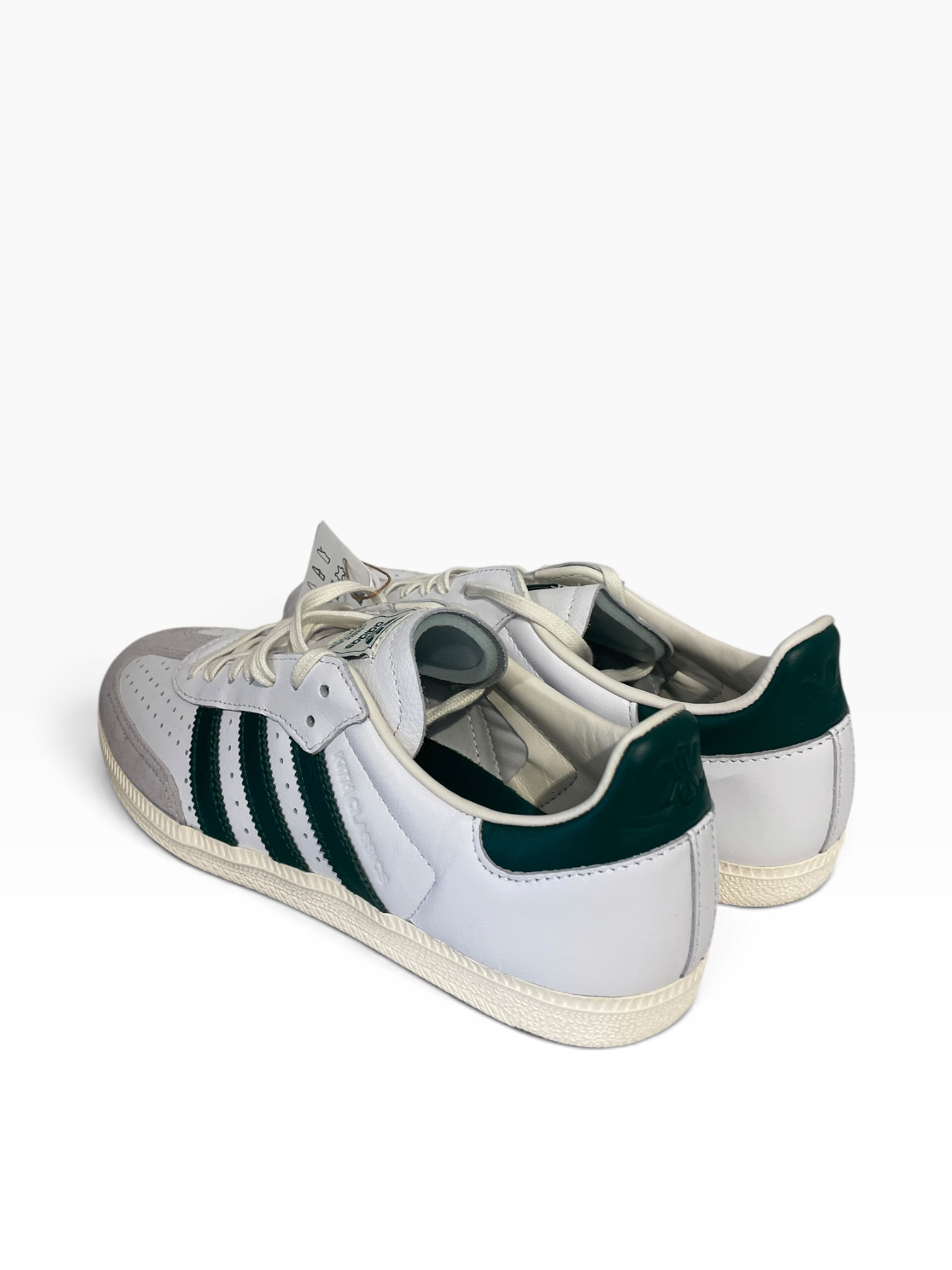 adidas/KITH/Low-Sneakers/US 7/GREEN STRIPE SAMBA KITH view 2