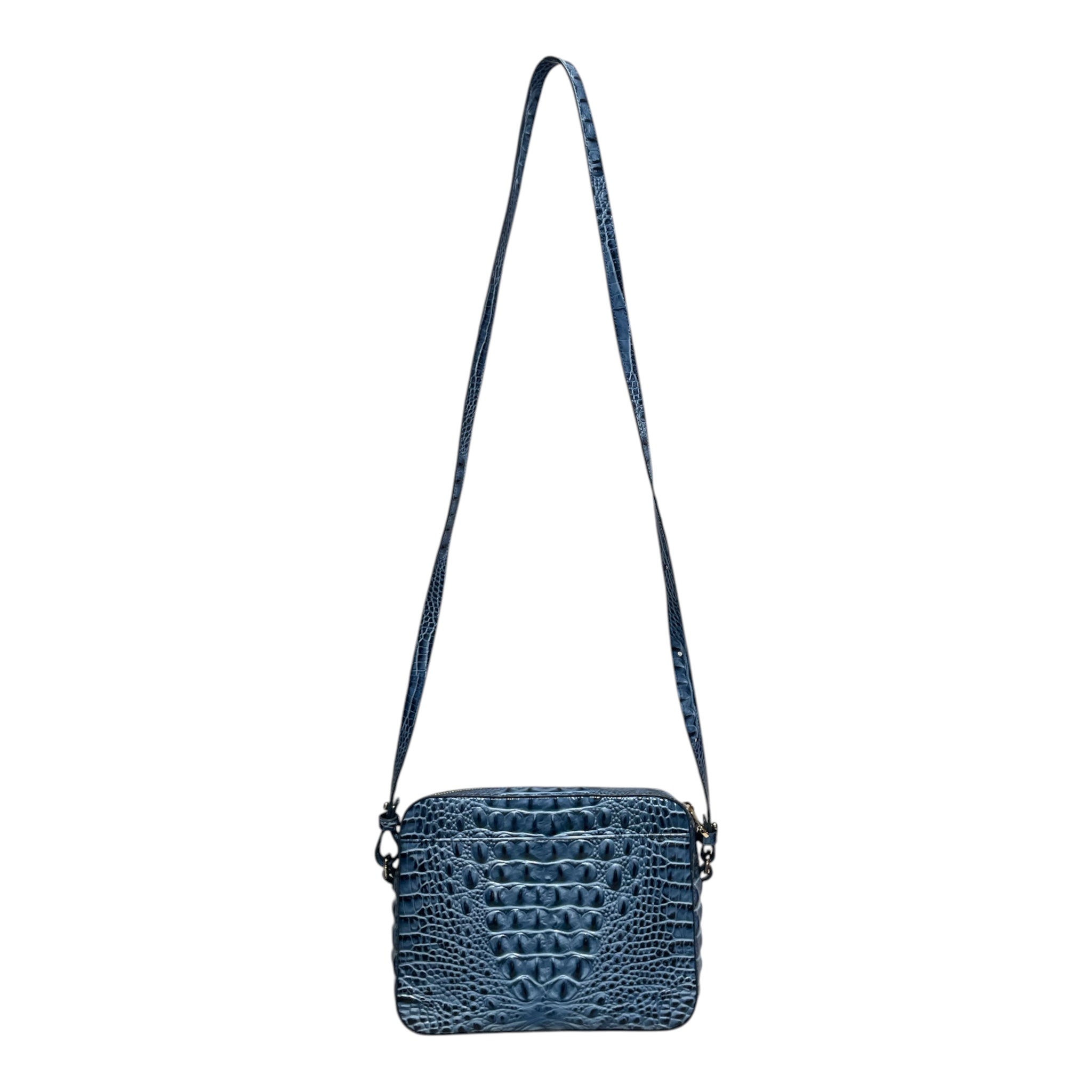 Brahmin/Cross Body Bag/Animal Pattern/Leather/BLU/ view 2