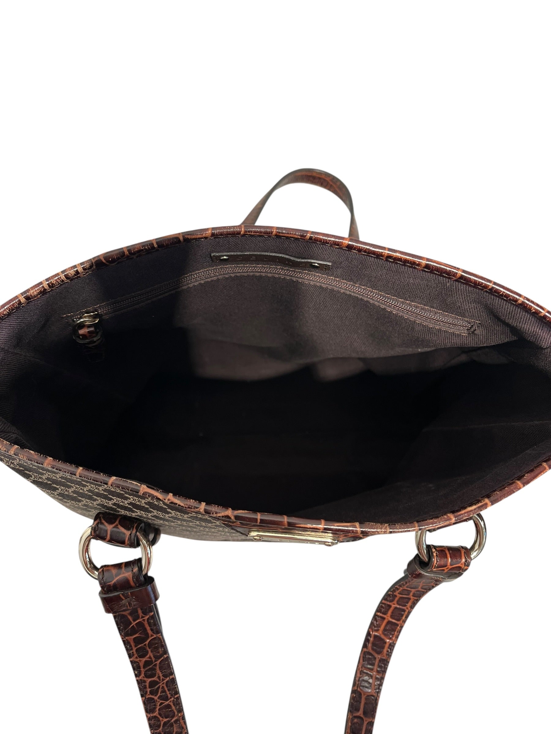 CELINE/Hand Bag/All Over Print/BRW/MACADAM PINT EMBOSSED CROC view 5