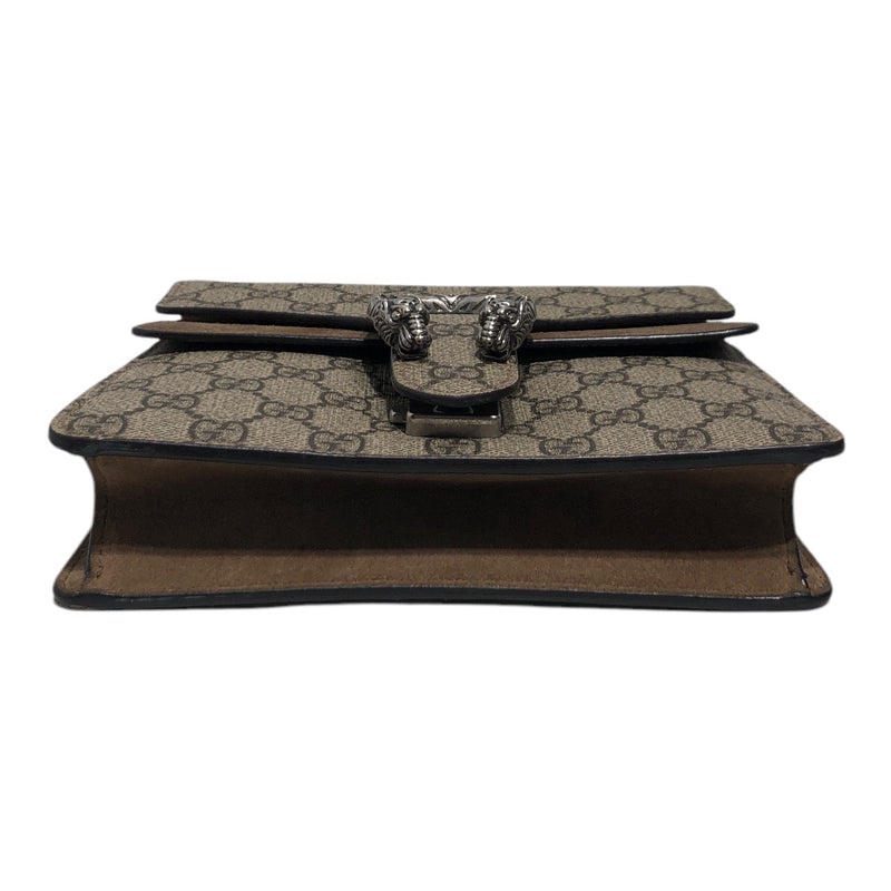 GUCCI/Cross Body Bag/All Over Print/Leather/KHK/DIONYSUS