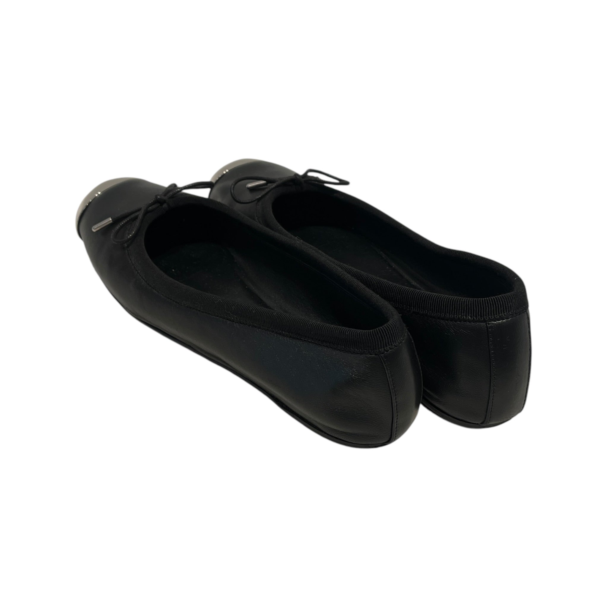 Alexander McQueen/Flat Shoes/EU 37/Leather/BLK/PUNK BALLET FLATS / STEEL TOE view 2