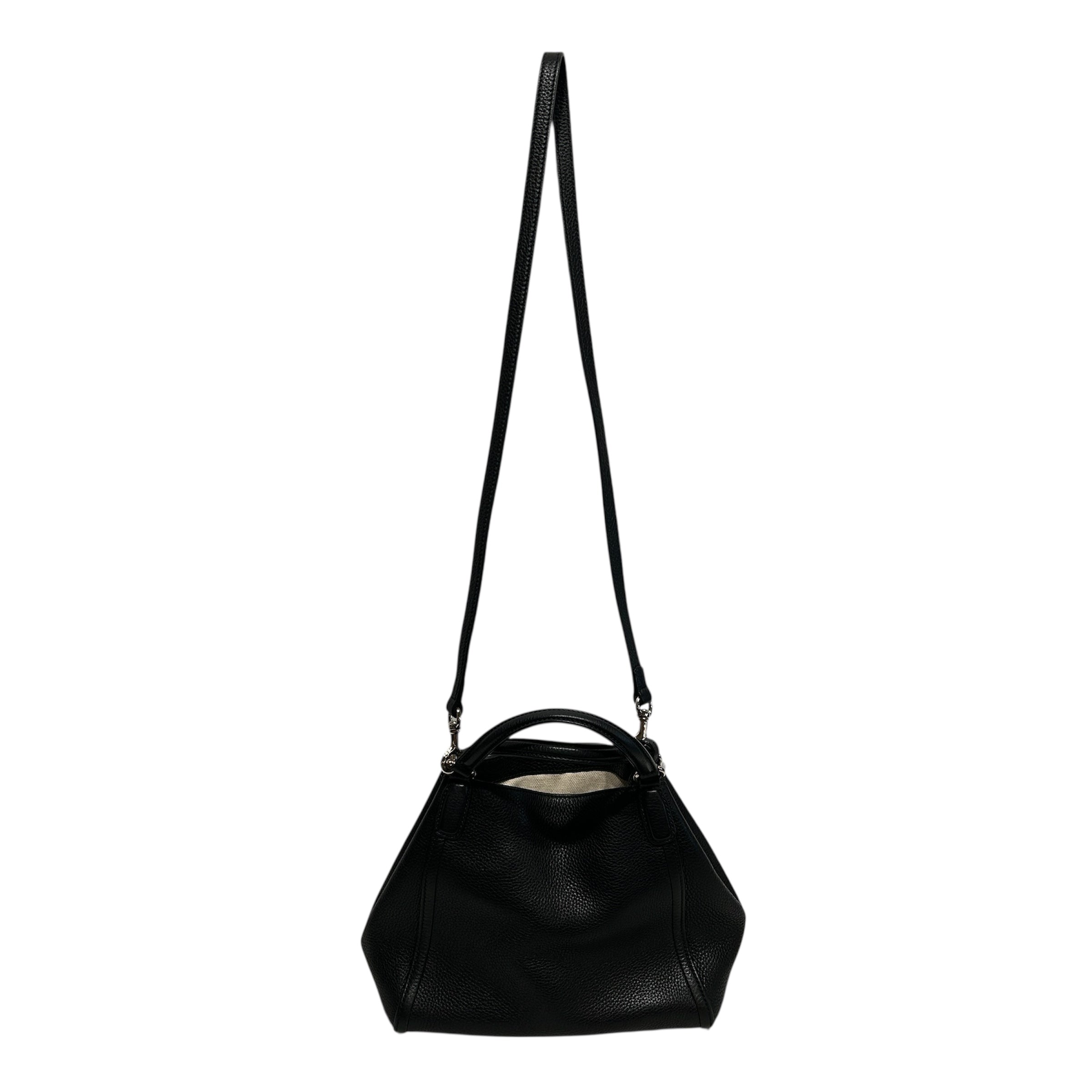 GUCCI/Tote Bag/Leather/BLK/Handle Soho G Interlocking view 2