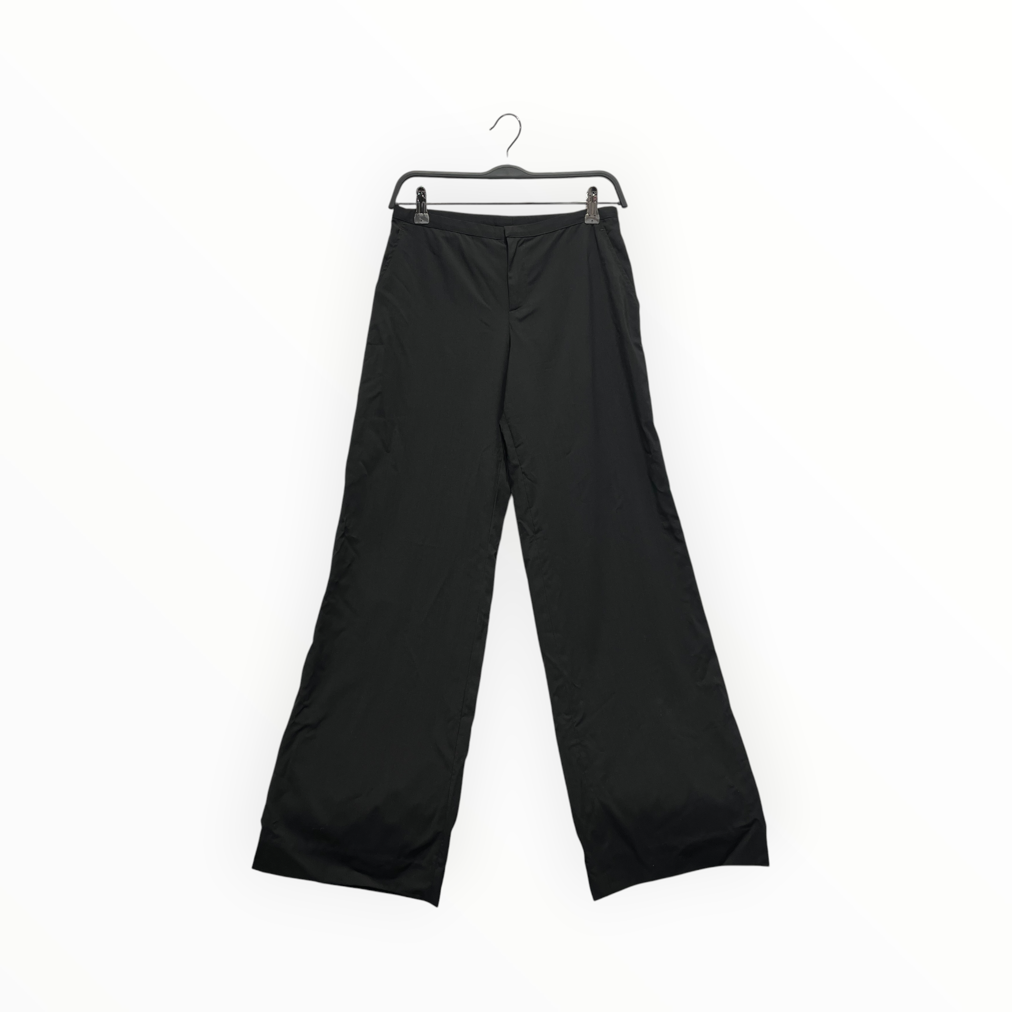 Jean Paul GAULTIER FEMME/Wide Leg Pants/6/Wool/BLK/classic trousers view 1