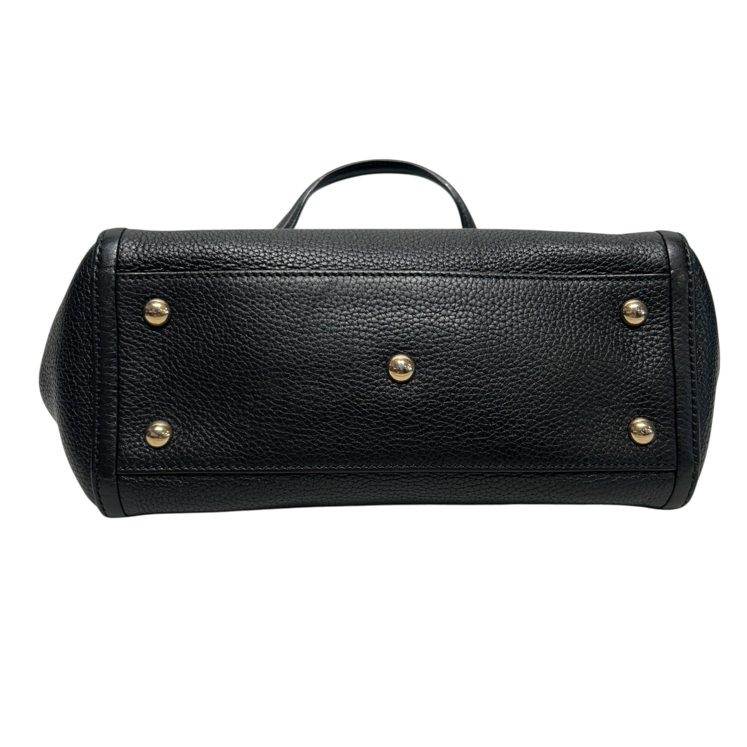 GUCCI/Tote Bag/Leather/BLK/Handle Soho G Interlocking view 3