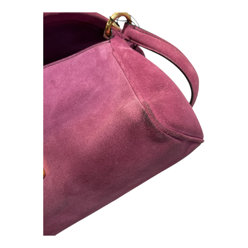 PRADA/Hand Bag/Suede/PNK/Pink suede