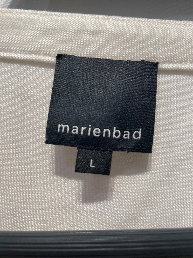 MARIENBAD/Cardigan/L/Cotton/WHT/LONG BUTTON UP CARDIGAN