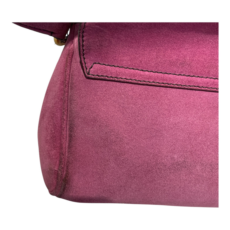 PRADA/Hand Bag/Suede/PNK/Pink suede