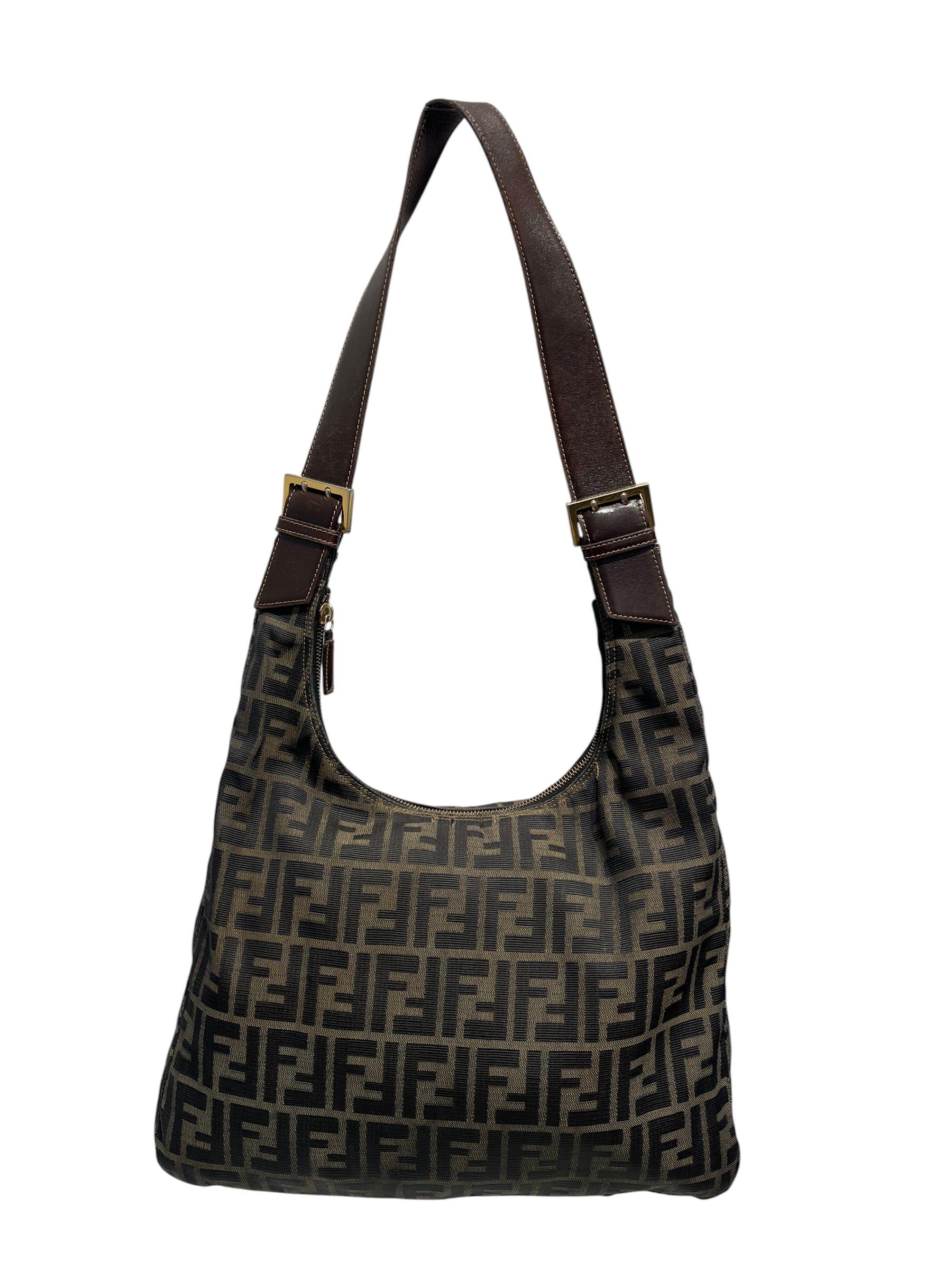 FENDI/Tote Bag/Monogram/Cotton/GLD/Zucca Hobo Bag view 1