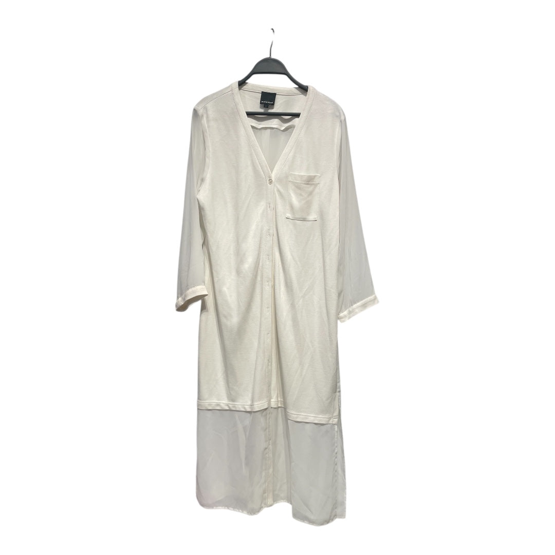 MARIENBAD/Cardigan/L/Cotton/WHT/LONG BUTTON UP CARDIGAN view 1