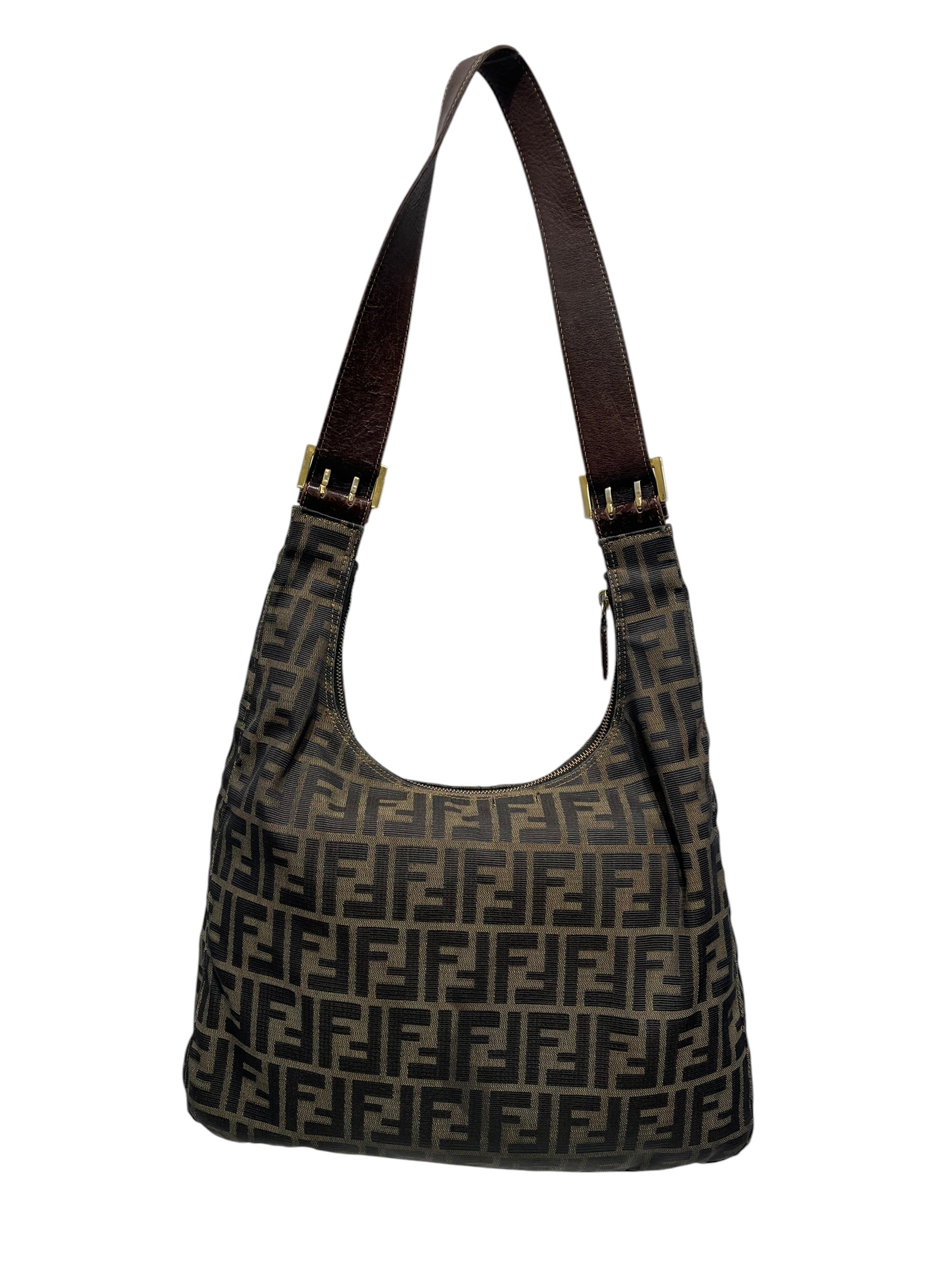 FENDI/Tote Bag/Monogram/Cotton/GLD/Zucca Hobo Bag view 2