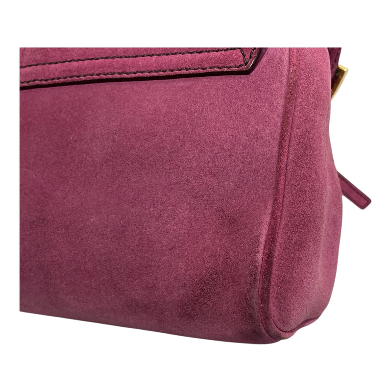PRADA/Hand Bag/Suede/PNK/Pink suede