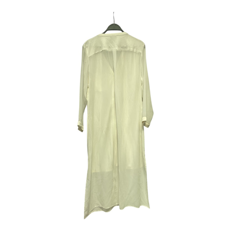 MARIENBAD/Cardigan/L/Cotton/WHT/LONG BUTTON UP CARDIGAN