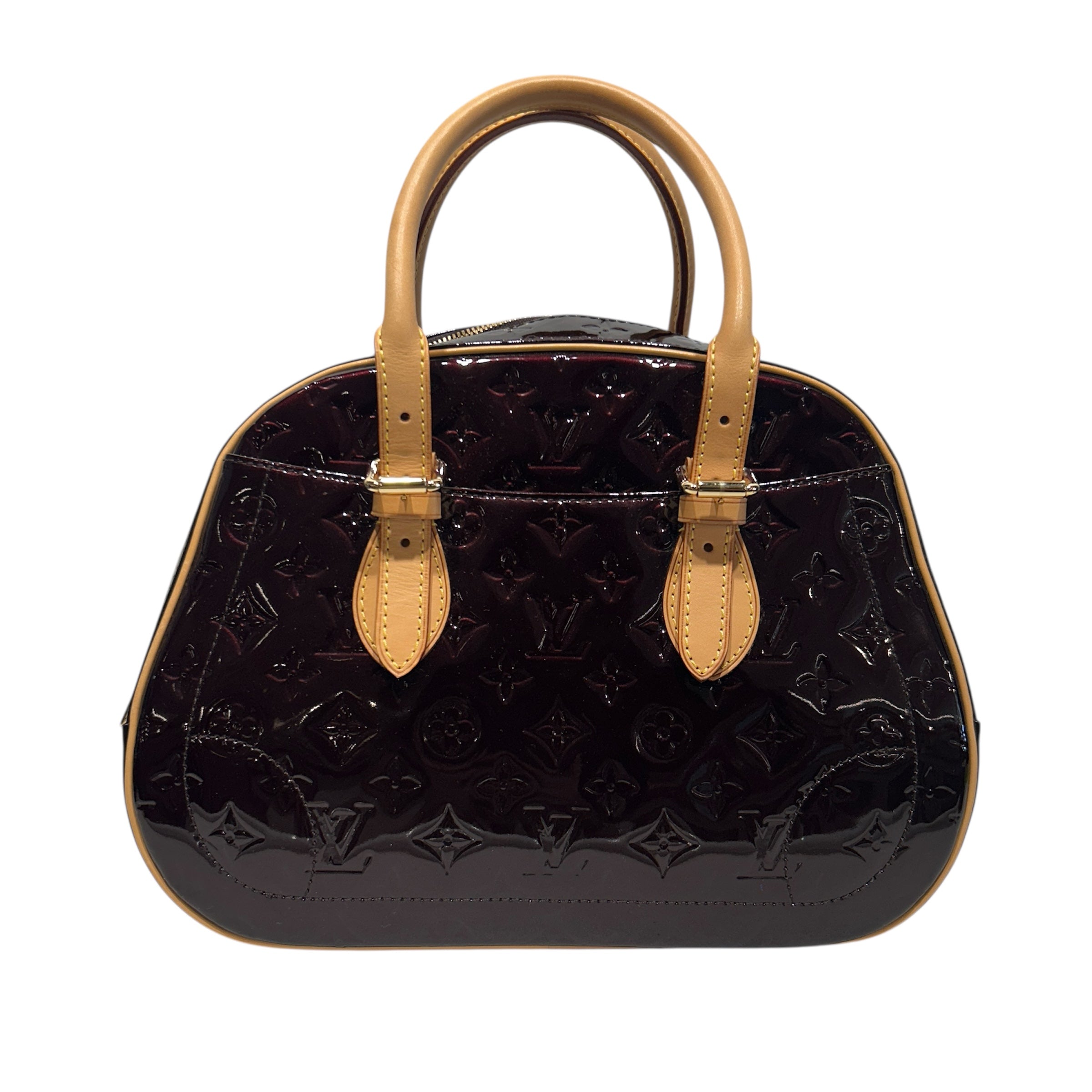 LOUIS VUITTON/Hand Bag/Monogram/Leather/BRD/amarnte monogram vernis summit view 2