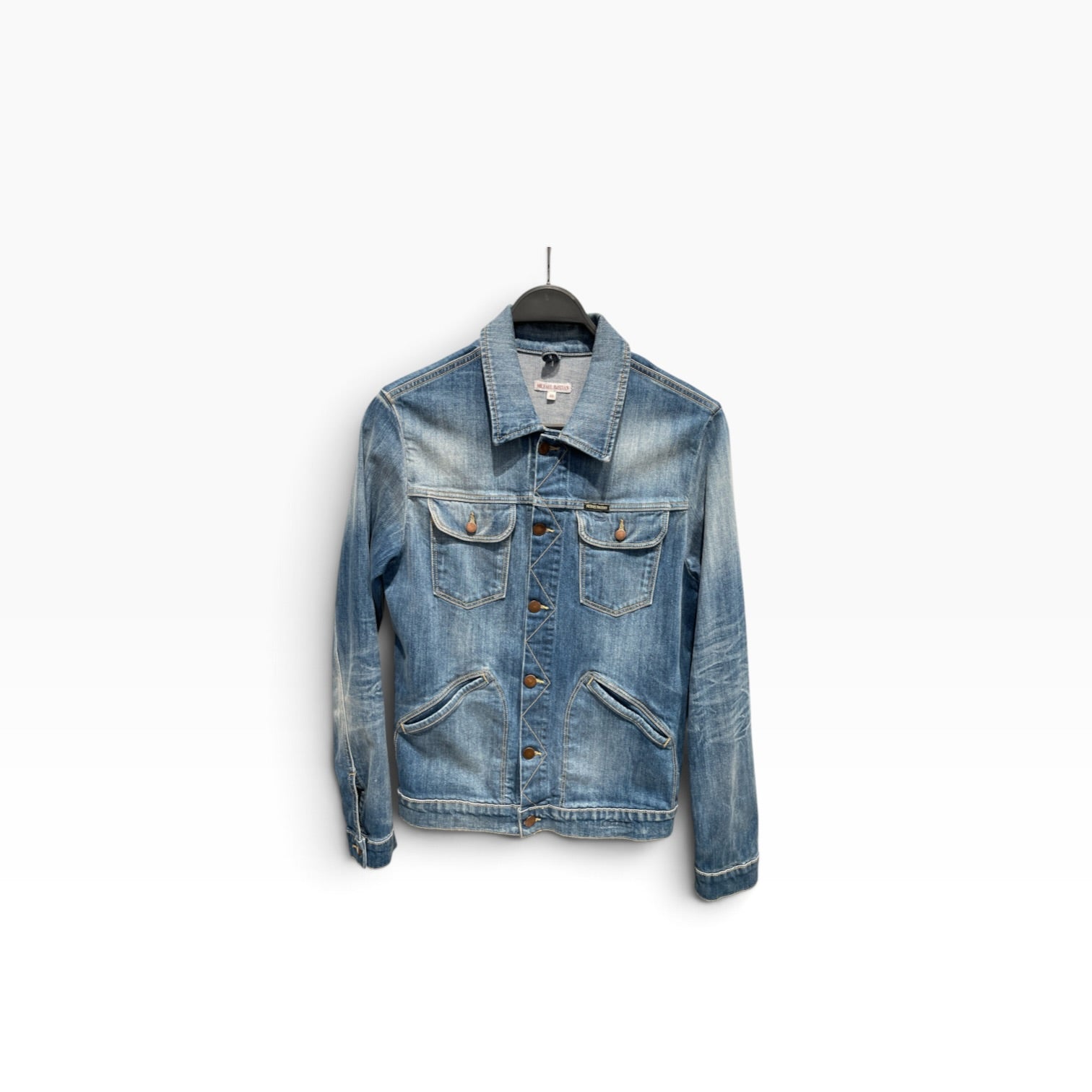 MICHAEL BASTIAN/Denim Jkt/46/Denim/BLU/CROSS STITCHING view 1