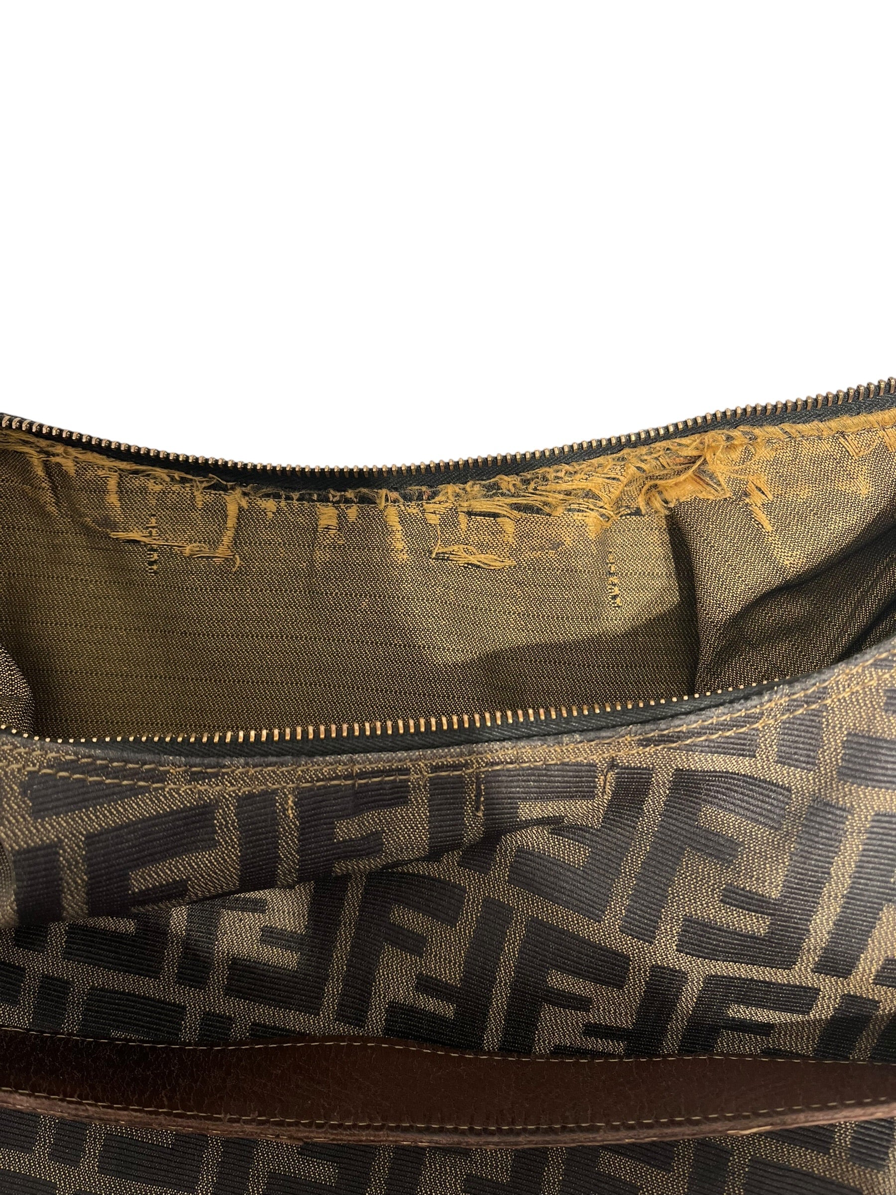 FENDI/Tote Bag/Monogram/Cotton/GLD/Zucca Hobo Bag view 7