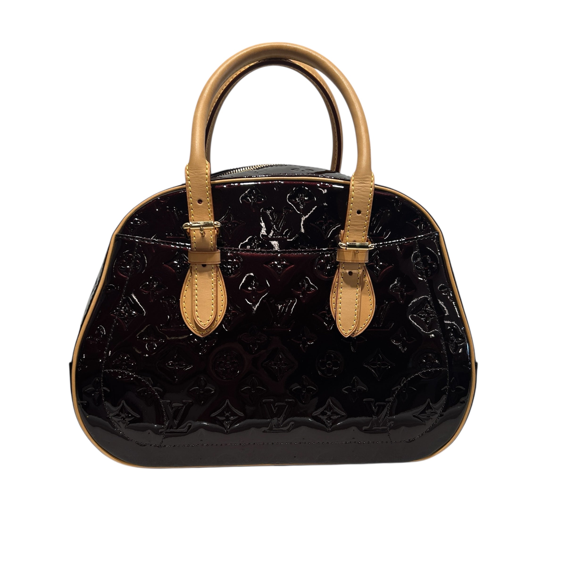 LOUIS VUITTON/Hand Bag/Monogram/Leather/BRD/amarnte monogram vernis summit view 1