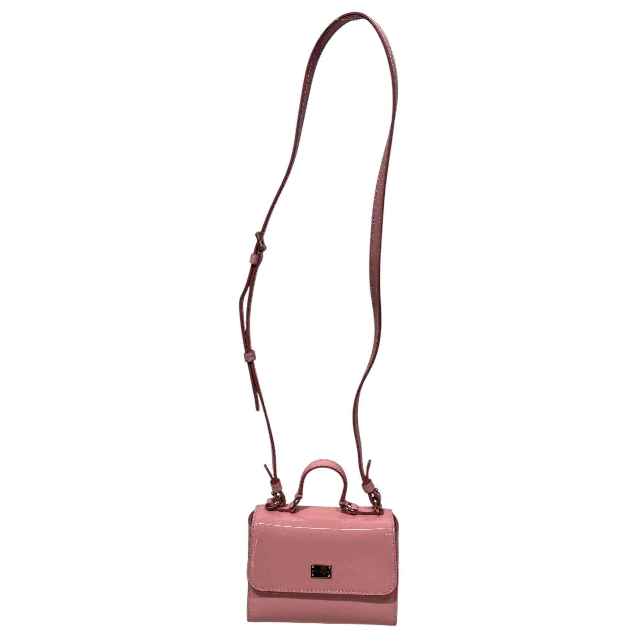 DOLCE&GABBANA/Cross Body Bag/Leather/PNK/sicily patent leather mini view 5
