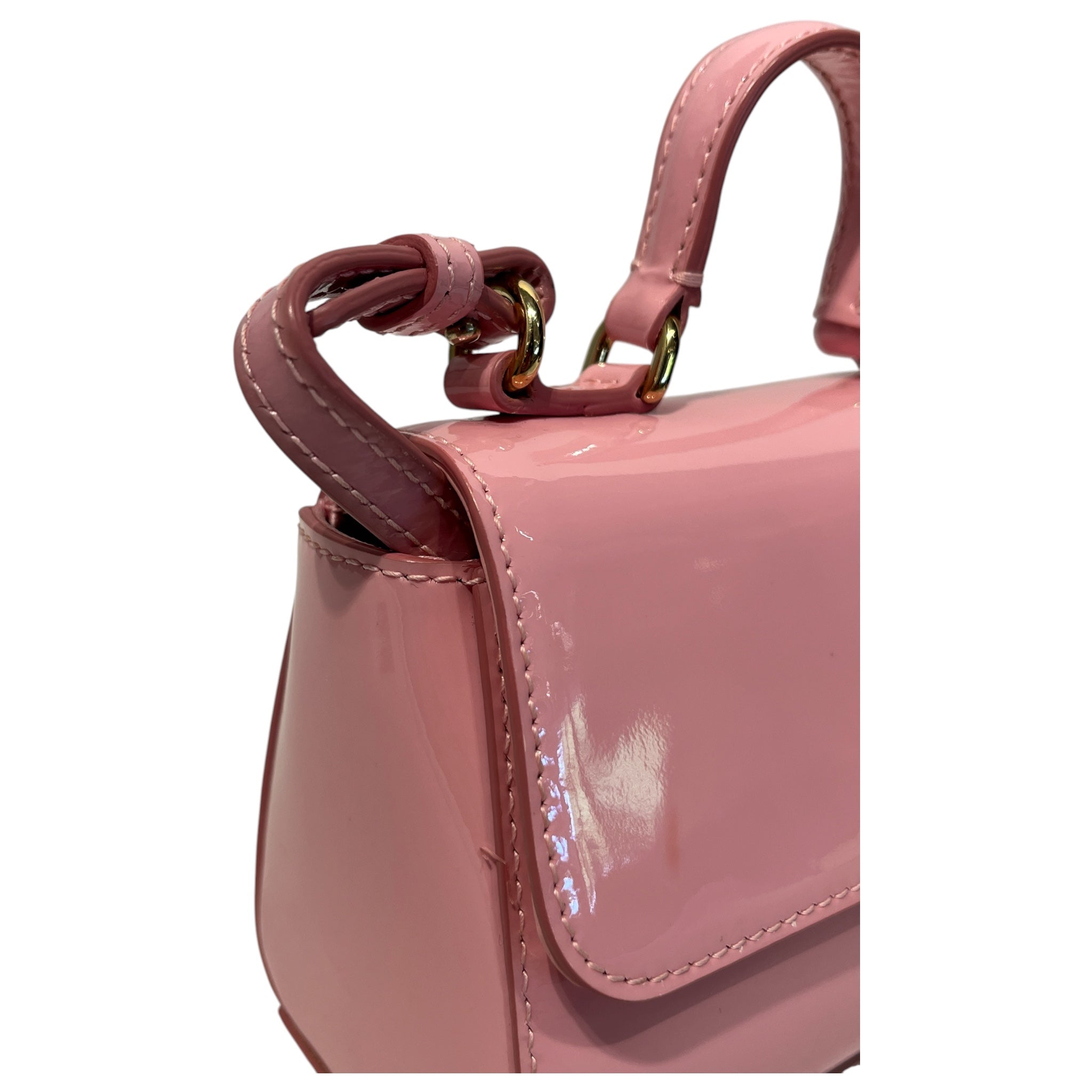 DOLCE&GABBANA/Cross Body Bag/Leather/PNK/sicily patent leather mini view 7
