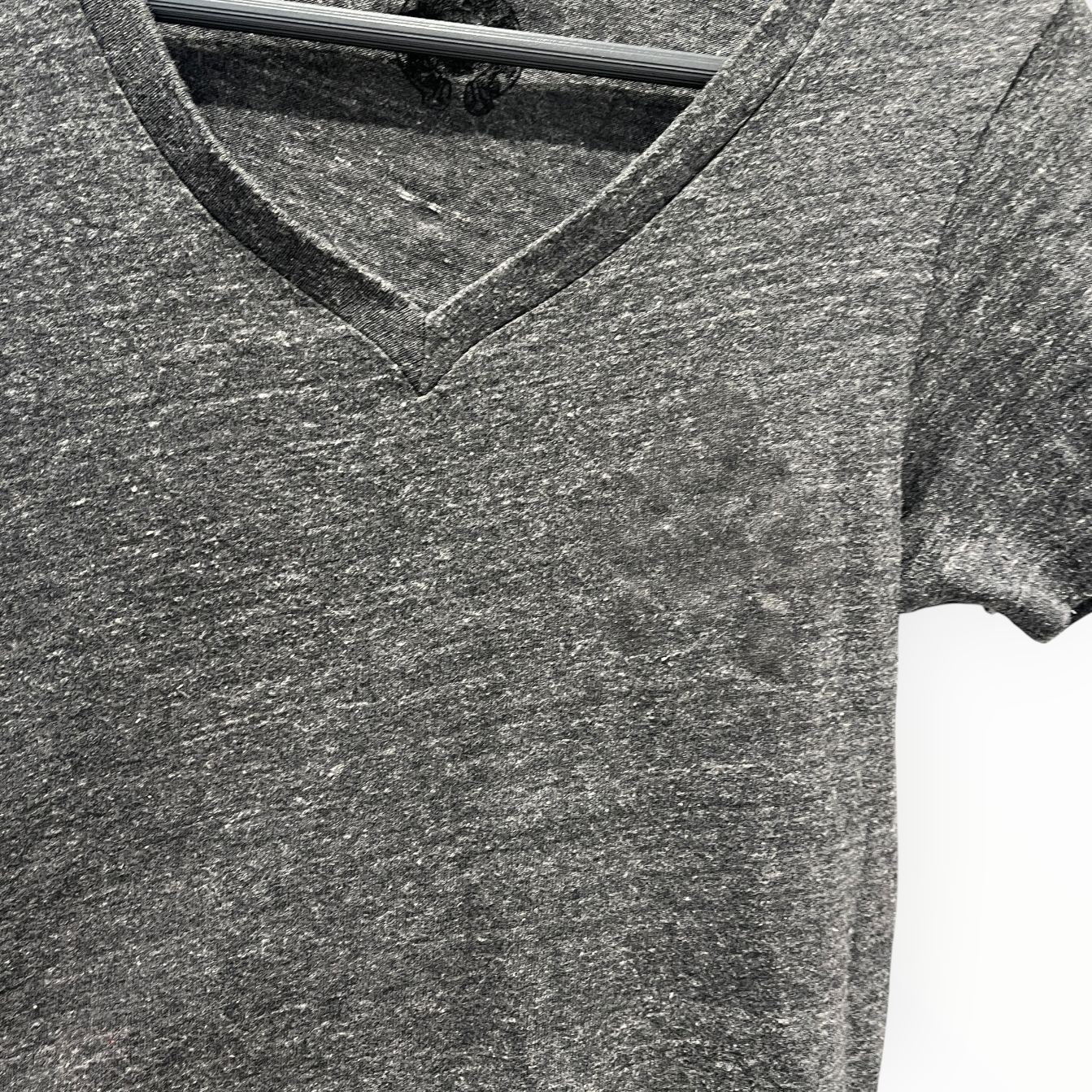 CHROME HEARTS/T-Shirt/XS/Cotton/GRY/CROSS SPINE V-NECK FADE view 9