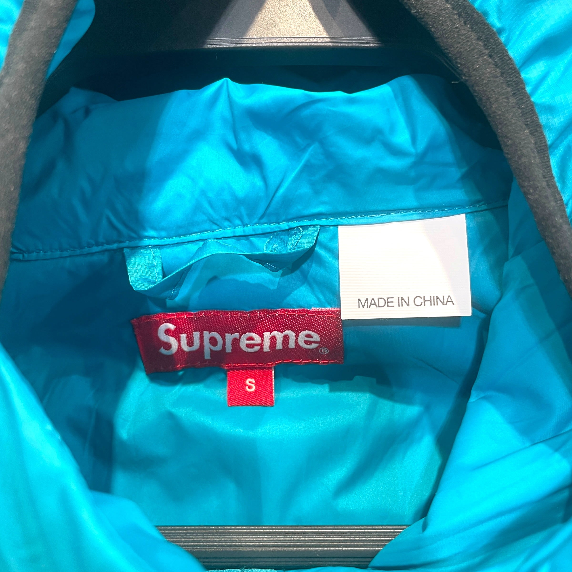 Supreme/Puffer Jkt/S/Polyester/BLU/Micro Down Half Zip view 3