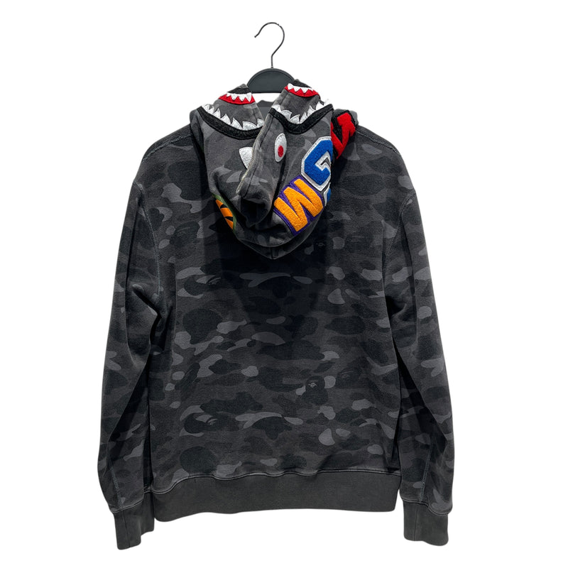 BAPE Hoodie XL Camouflage Cotton BLK BLACK CAMO SHARK HOODIE 2nd STREET USA