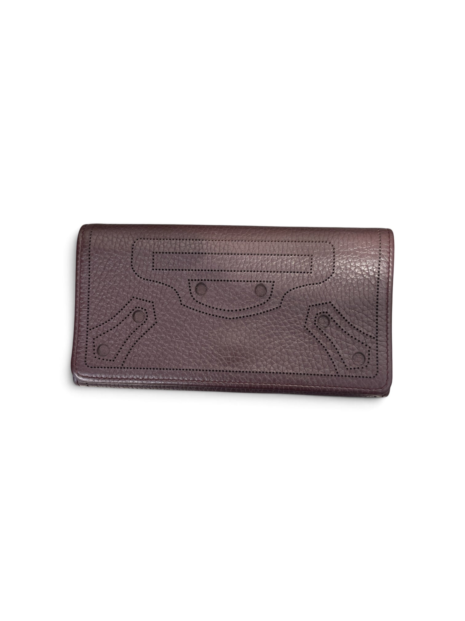 BALENCIAGA/Long Wallet/Leather/BRW/L's/blackout continental view 1