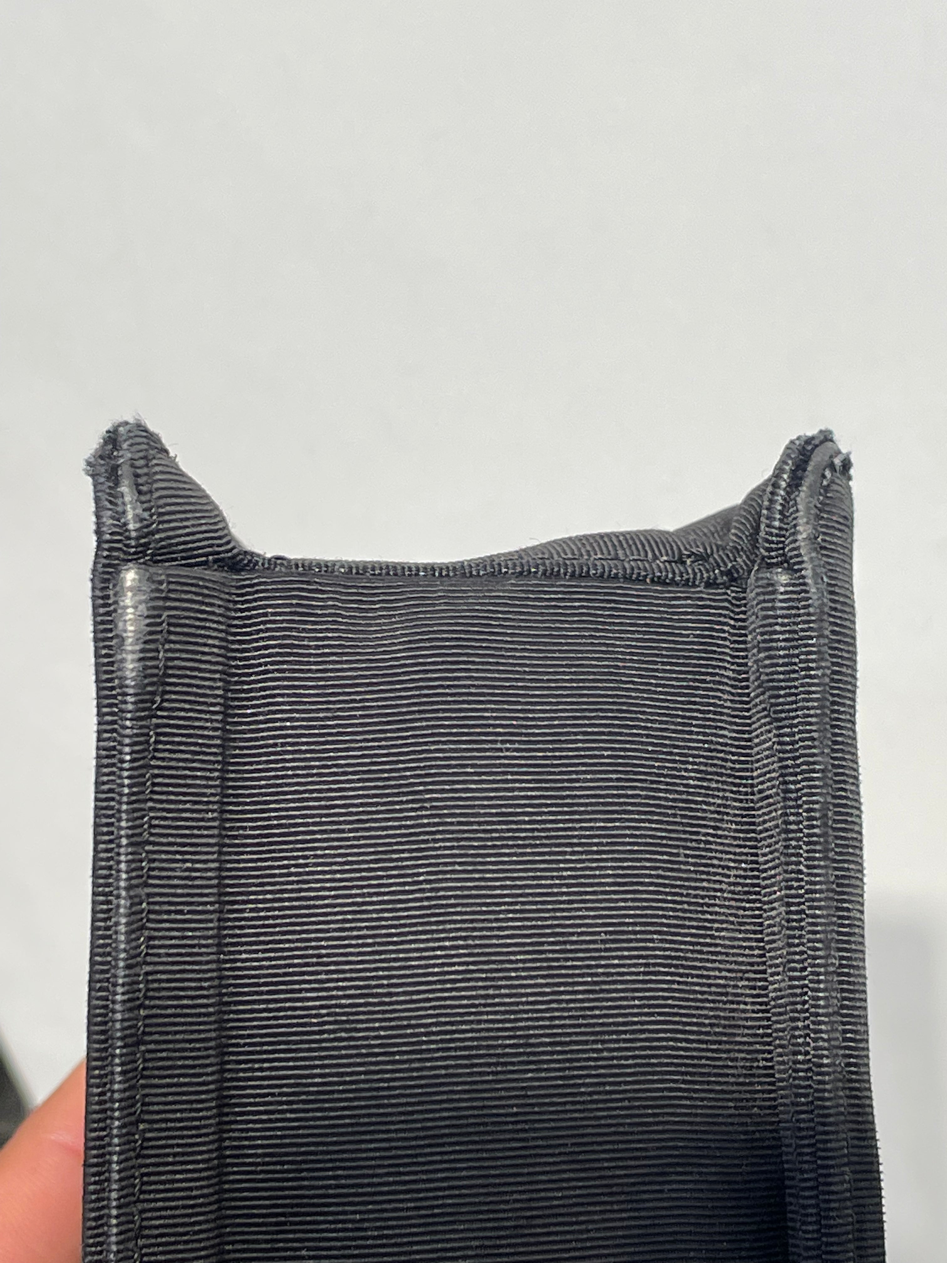 CHANEL/Clutch Bag/Cotton/BLK/fabric flap view 7