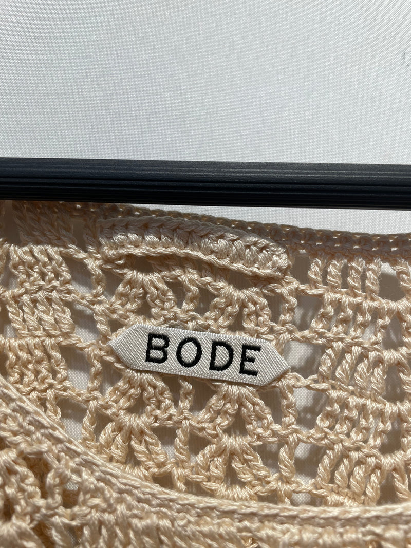BODE/SS Dress/XL/Cotton/CRM/KNITTED DRESS WT BLACK AND RED