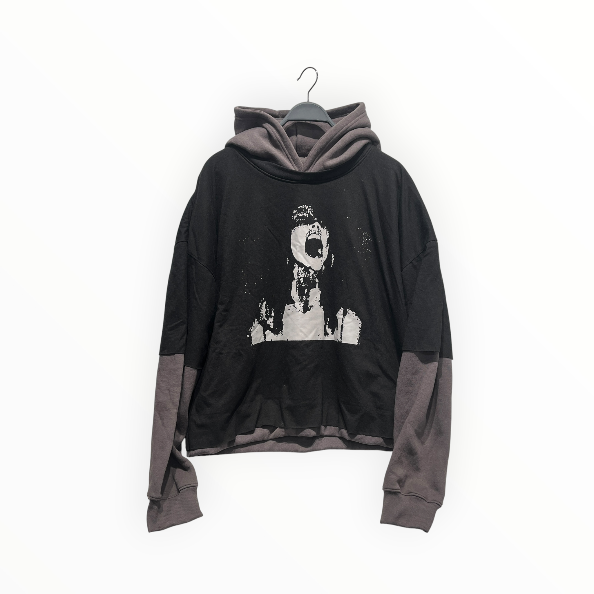 haveyoudiedbefore?/Hoodie/L/Graphic/Cotton/BLK/Pullover/despair shirt hoodie view 1
