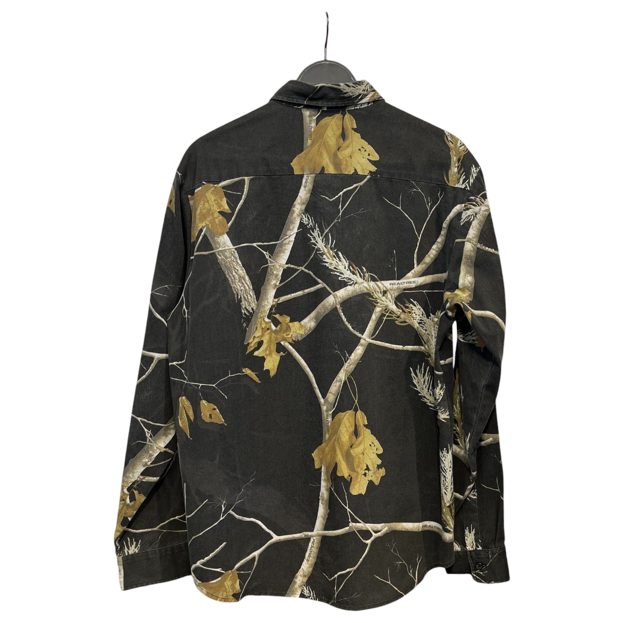Supreme/LS Shirt/L/BLK/Floral Pattern/real tree view 2