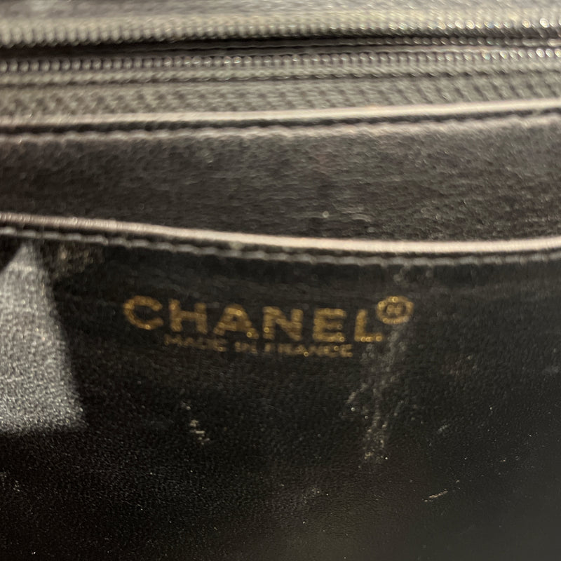 CHANEL/Hand Bag/Leather/BLK/