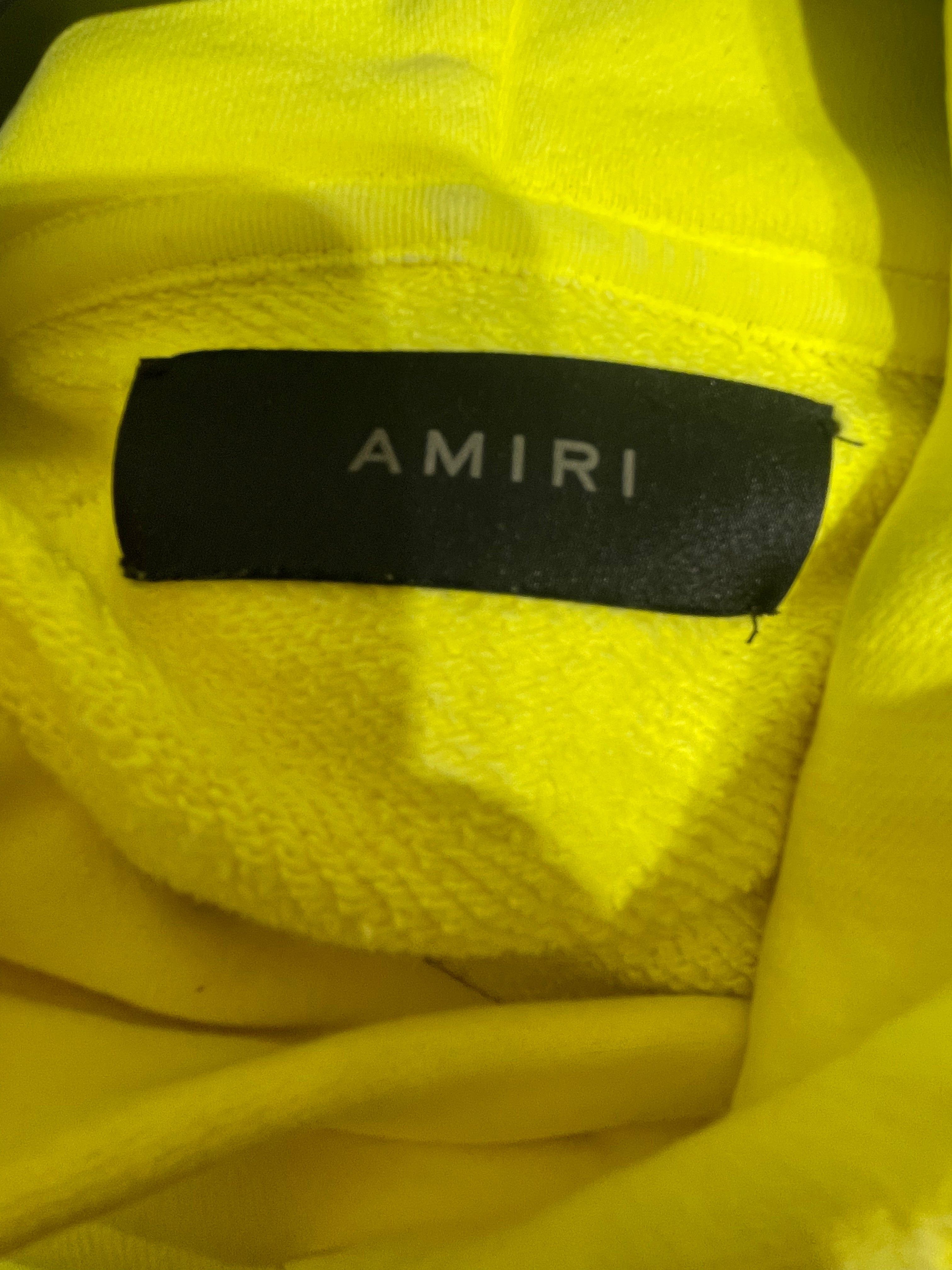 AMIRI/Hoodie/XL/Cotton/YEL/Volt Yellow Hoodie view 3