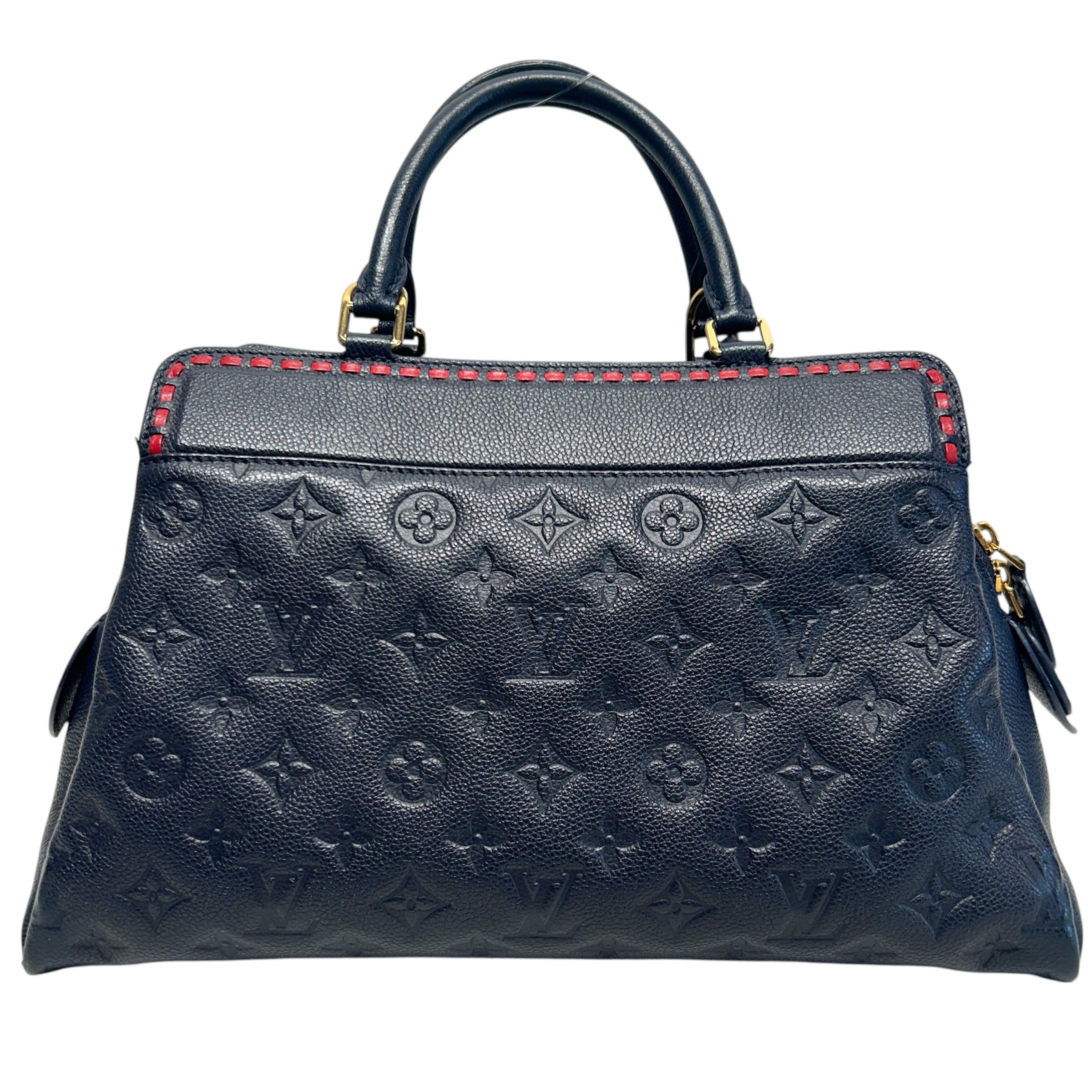 LOUIS VUITTON/Hand Bag/Monogram/Leather/NVY/Vosges MM Empriente Whipstitch view 2