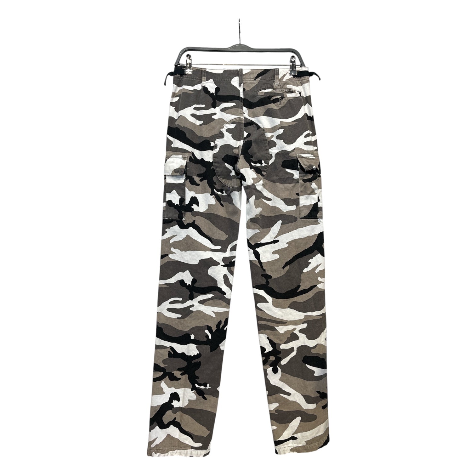 BALENCIAGA/Skinny Pants/44/Camouflage/Cotton/GRY/CARGO GRY WHT BLK view 2