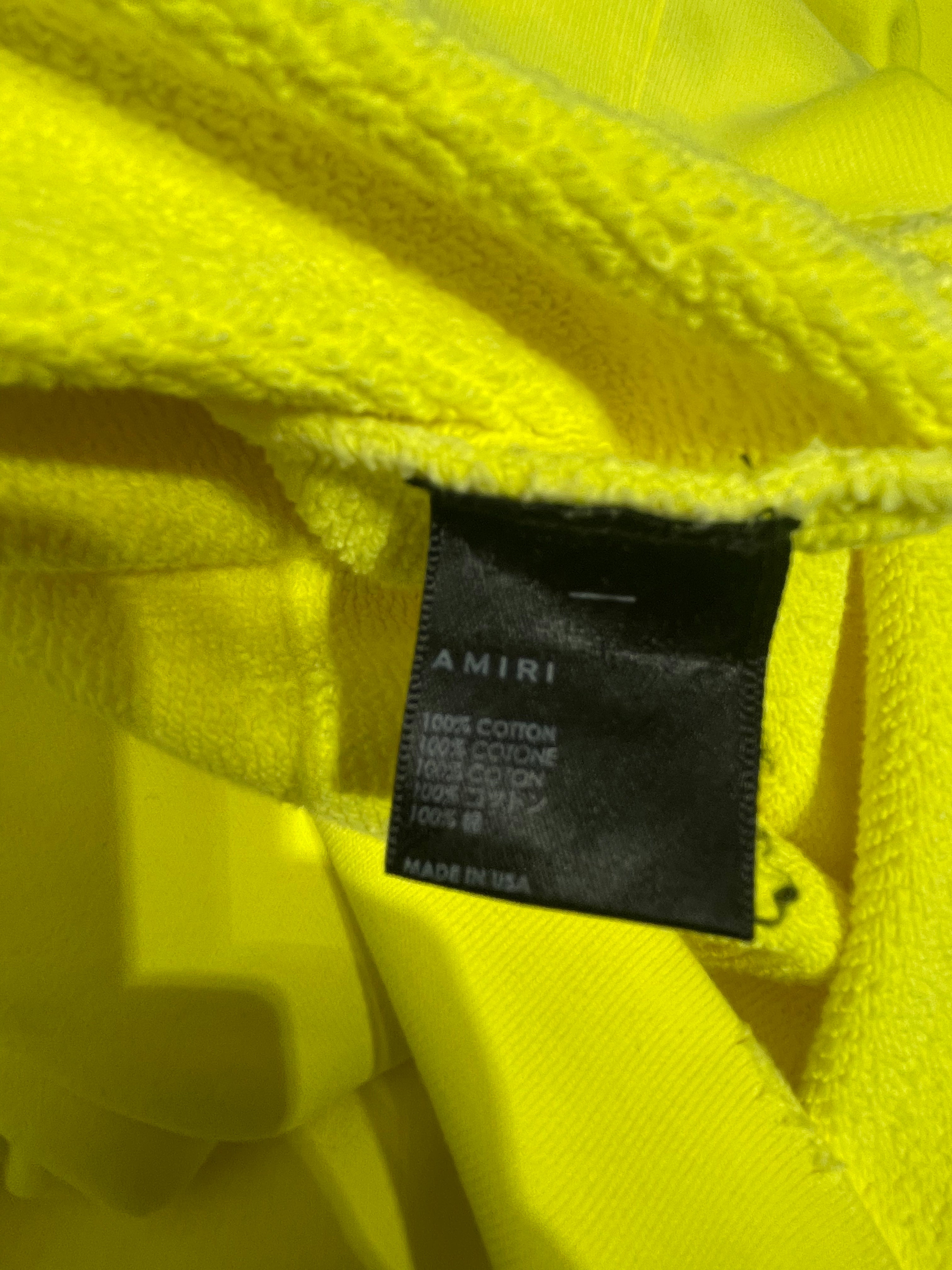 AMIRI/Hoodie/XL/Cotton/YEL/Volt Yellow Hoodie view 4