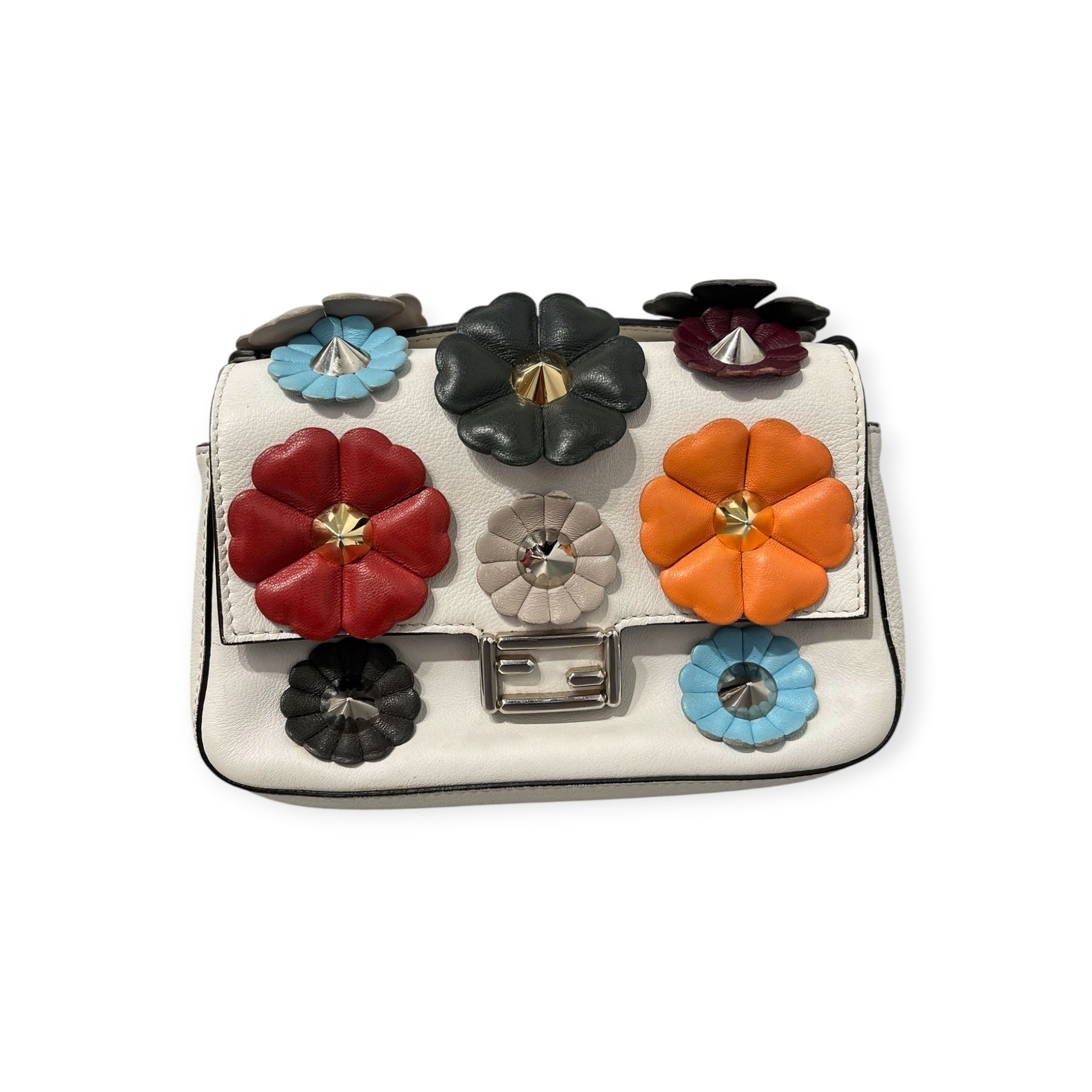 FENDI/Bag/Leather/WHT/FLORAL DOUBLE BAGUETTE view 1