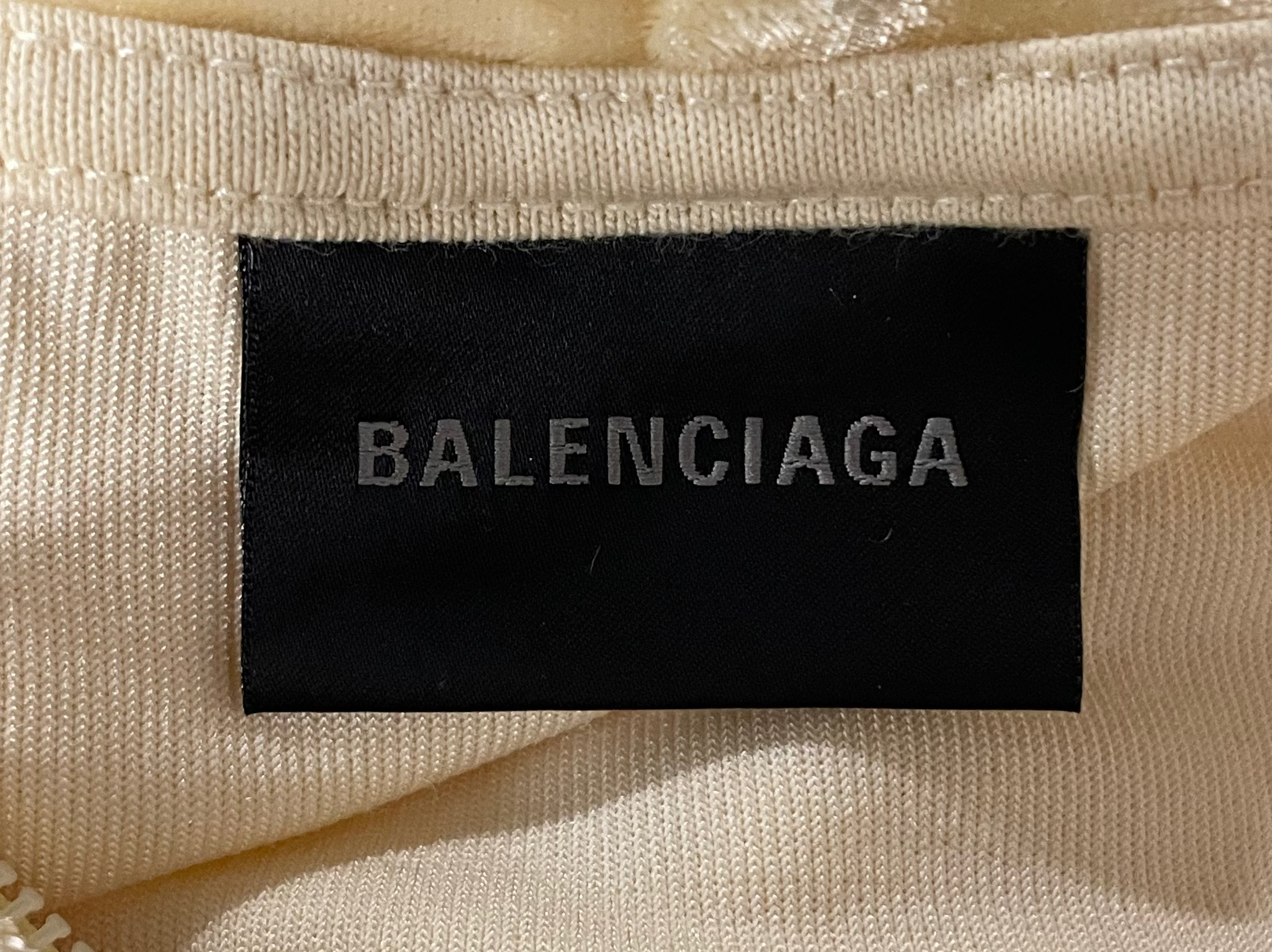 BALENCIAGA/Jacket/XS/Cotton/YEL/ZIP UP BEAZAL BACK view 3