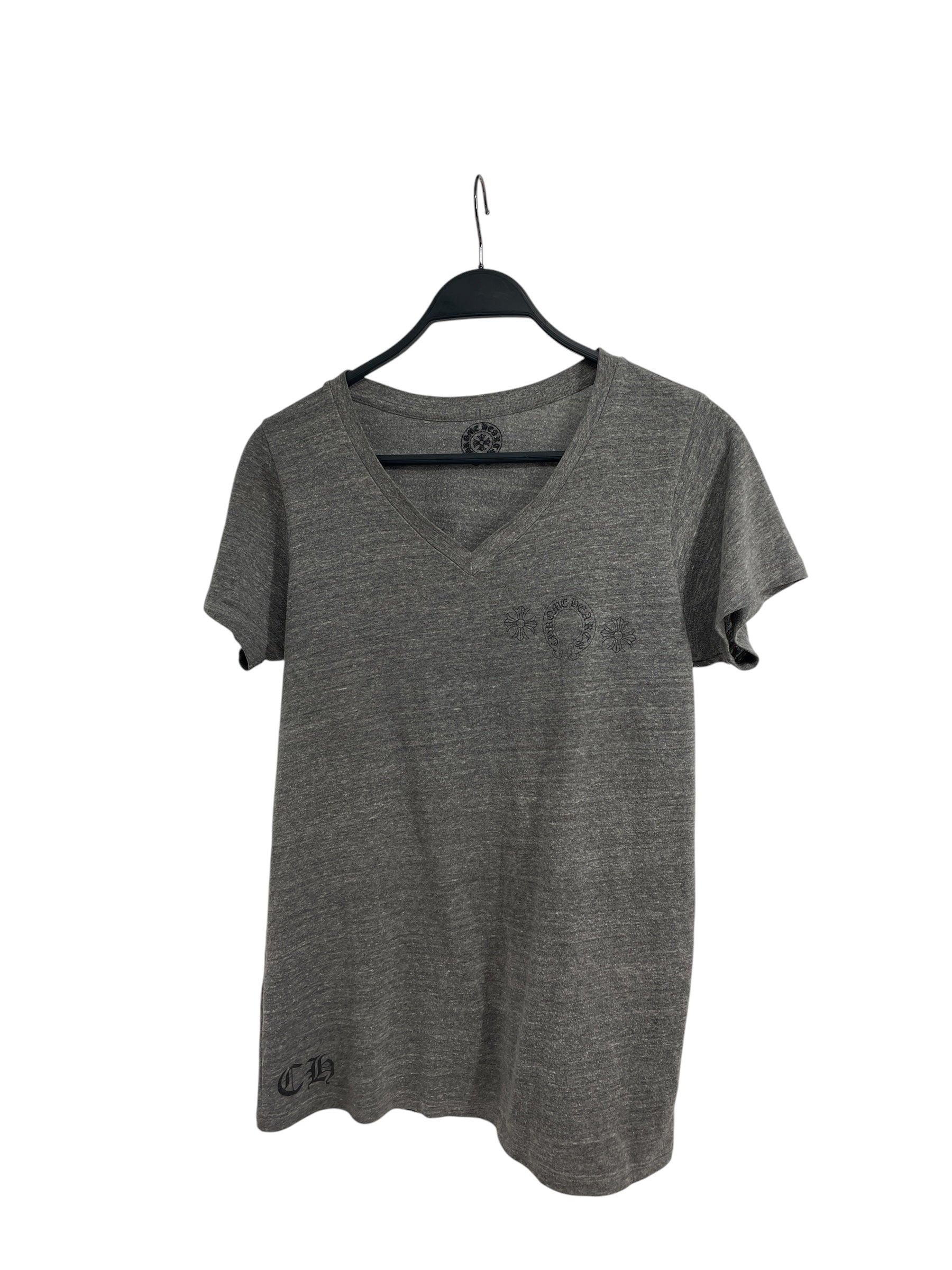 CHROME HEARTS/T-Shirt/XL/Cotton/GRY/V NECK/ 007-013172 view 1