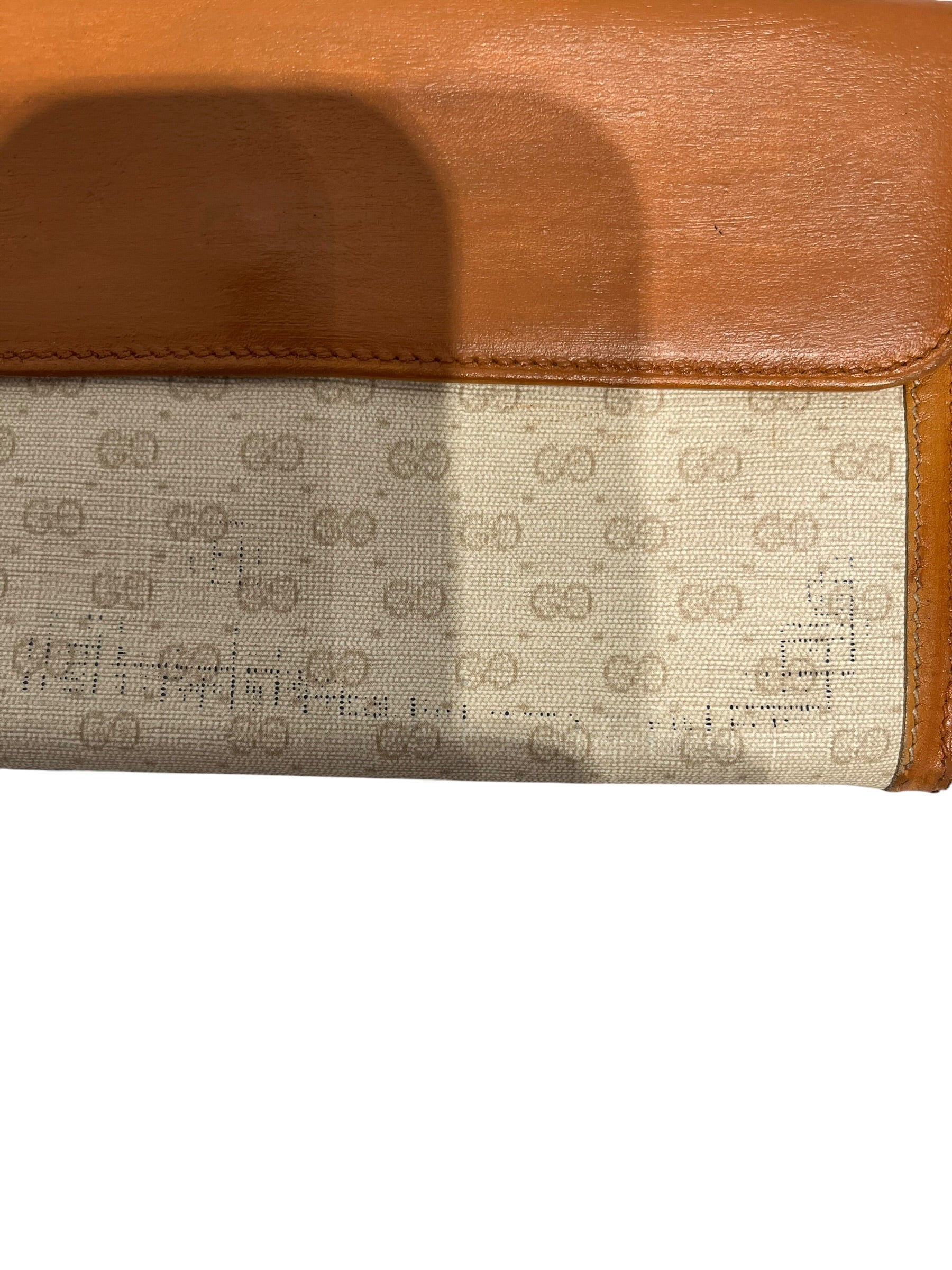 GUCCI/Trifold Wallet/Monogram/BEG/L's/leather outline view 6