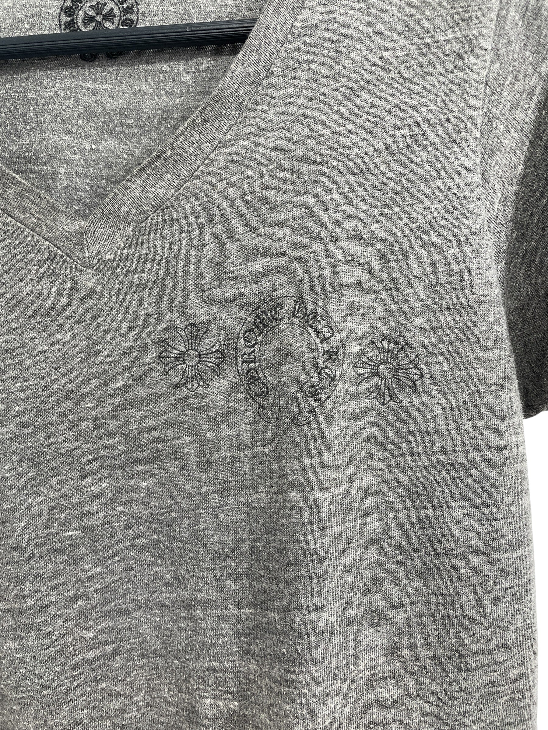 CHROME HEARTS/T-Shirt/XL/Cotton/GRY/V NECK/ 007-013172 view 2