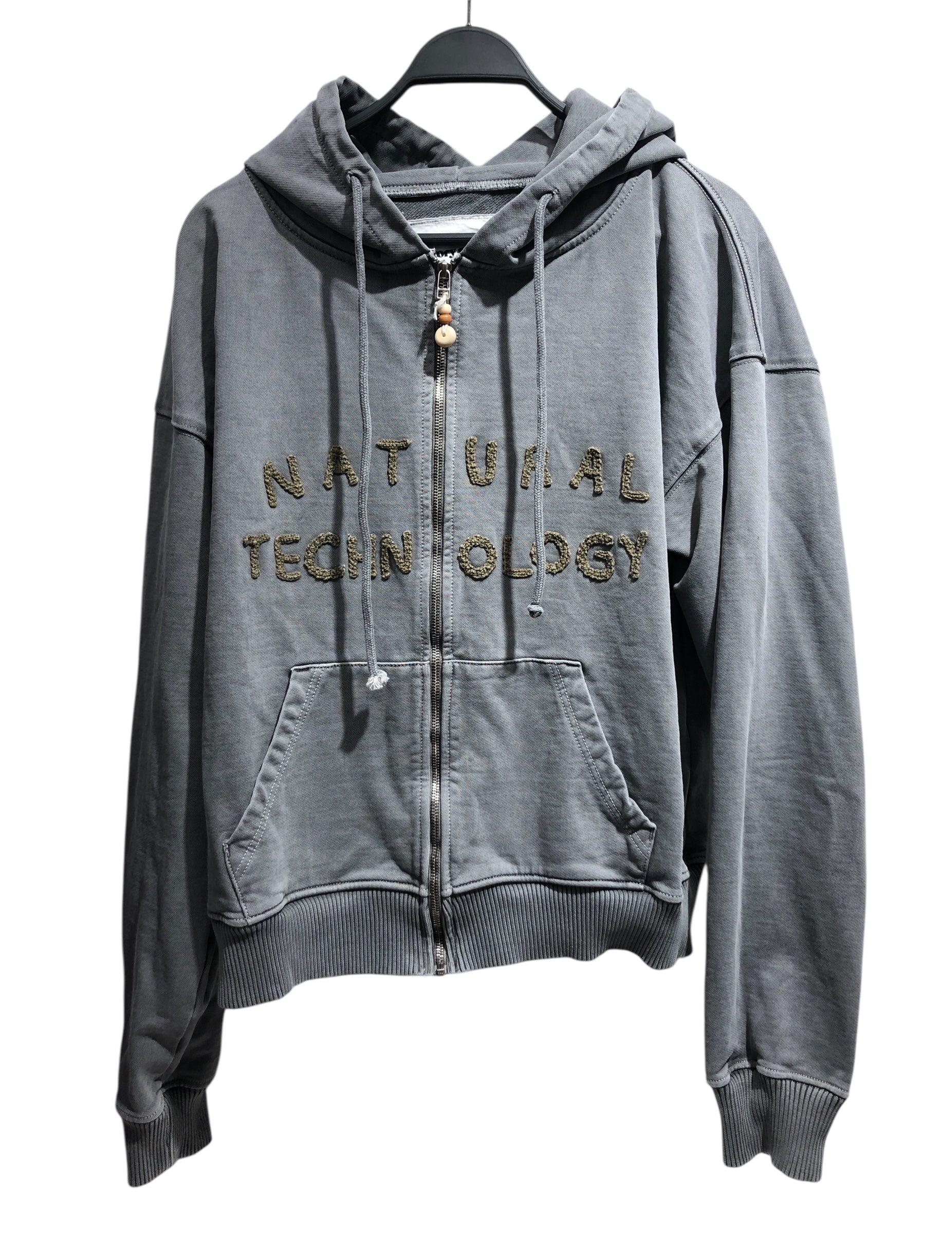 Story mfg./Zip Up Hoodie/L/Graphic/Cotton/GRY/NATURAL TECHNOLOGY view 1